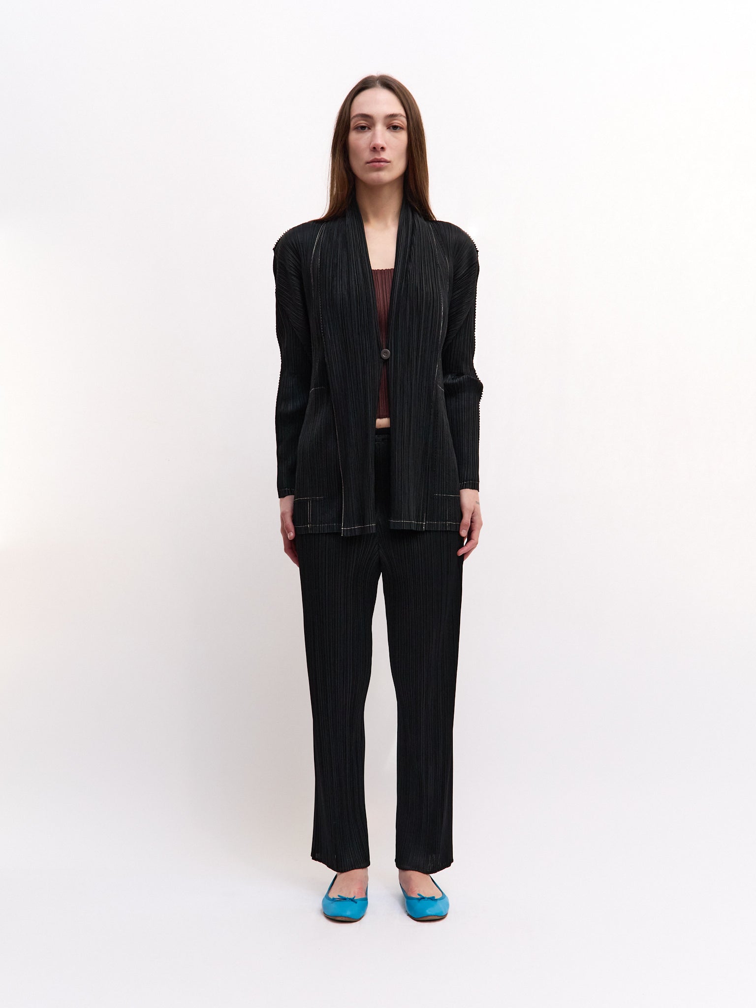2014 Pleats Please Black Long Sleeve