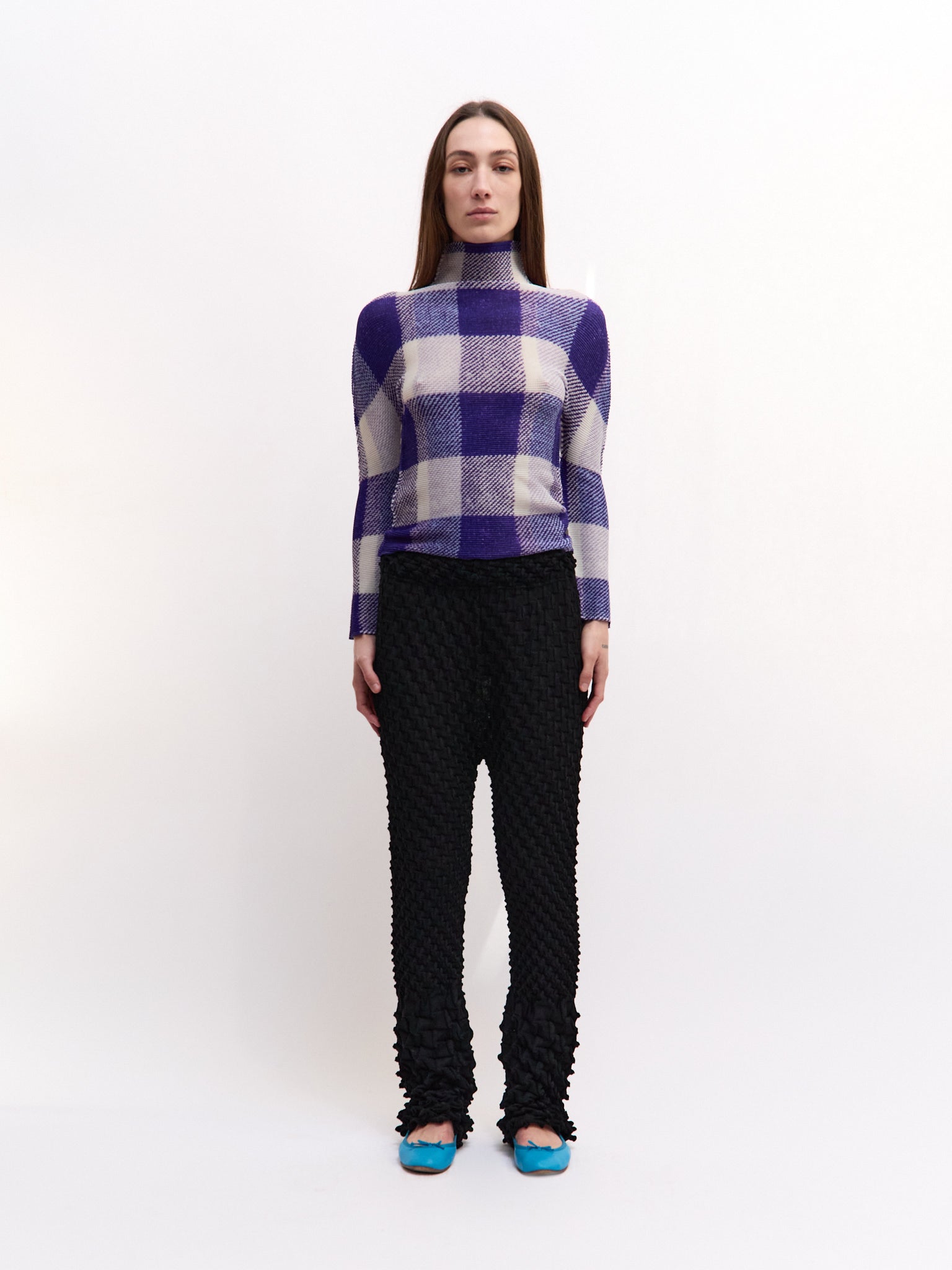 Issey Miyake Crinkle Black Pants
