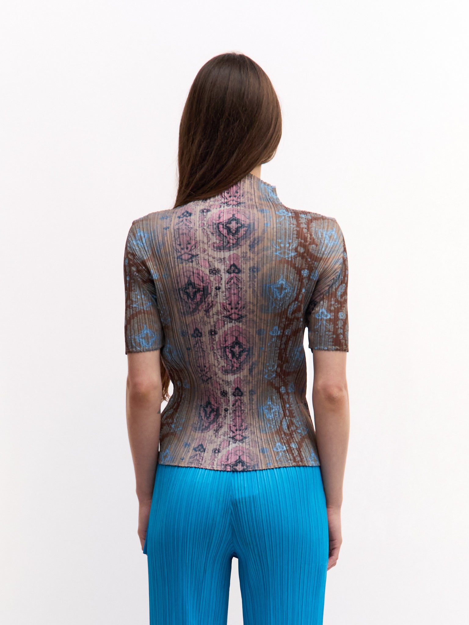 Pleats Please Paisley Print Top