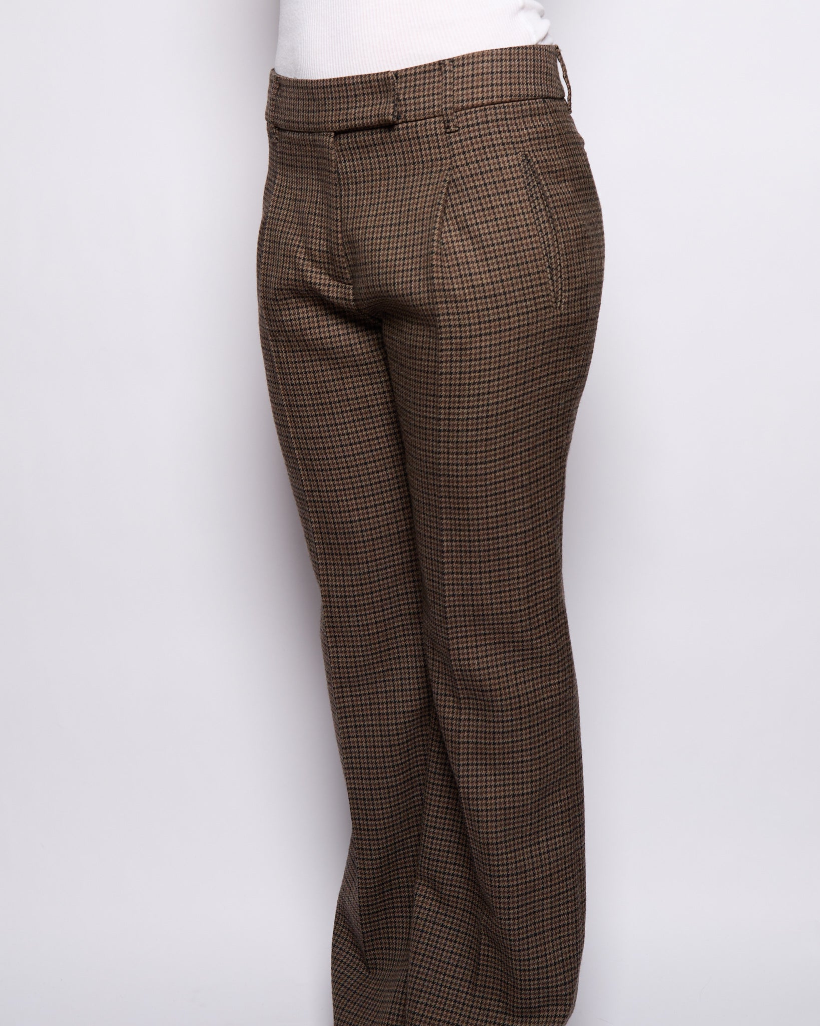 2017 FW Prada Plaid Wool Pants