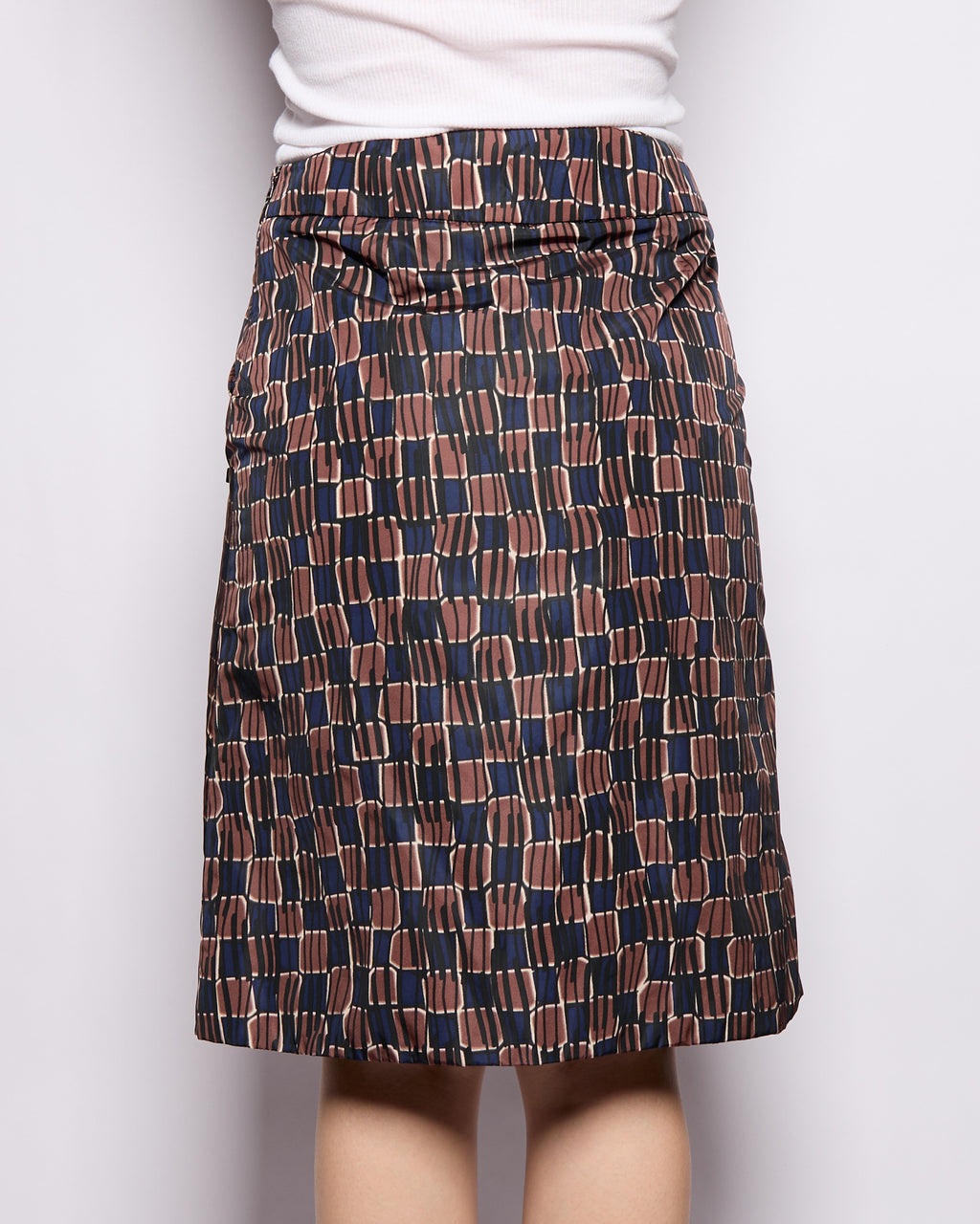 Prada Nylon Printed Skirt