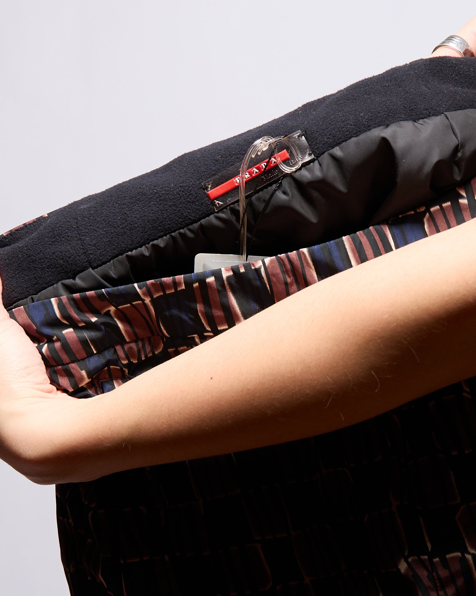 Prada Nylon Printed Skirt