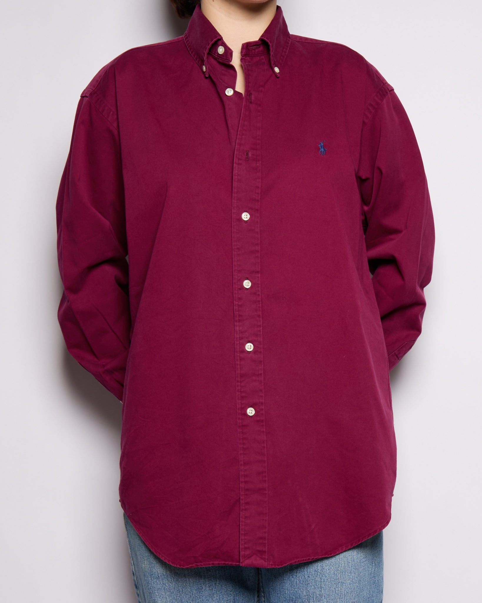 90’s Ralph Lauren Red Logo Oxford Button Down