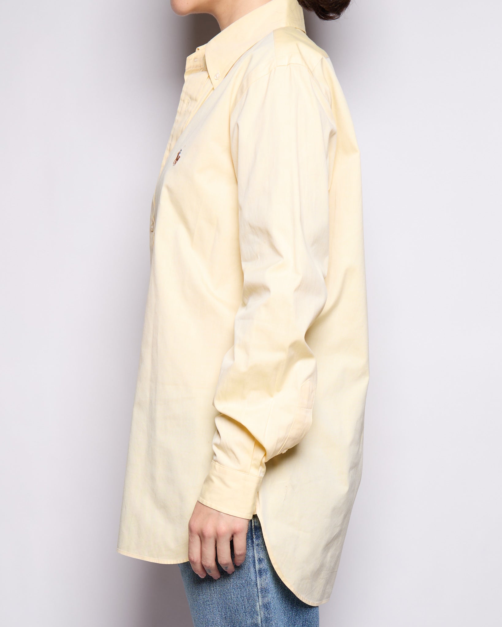 00's Ralph Lauren Yellow Logo Oxford Button Down