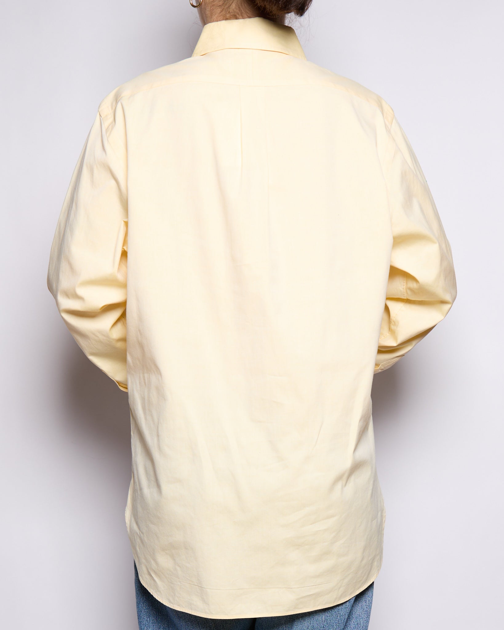 00's Ralph Lauren Yellow Logo Oxford Button Down