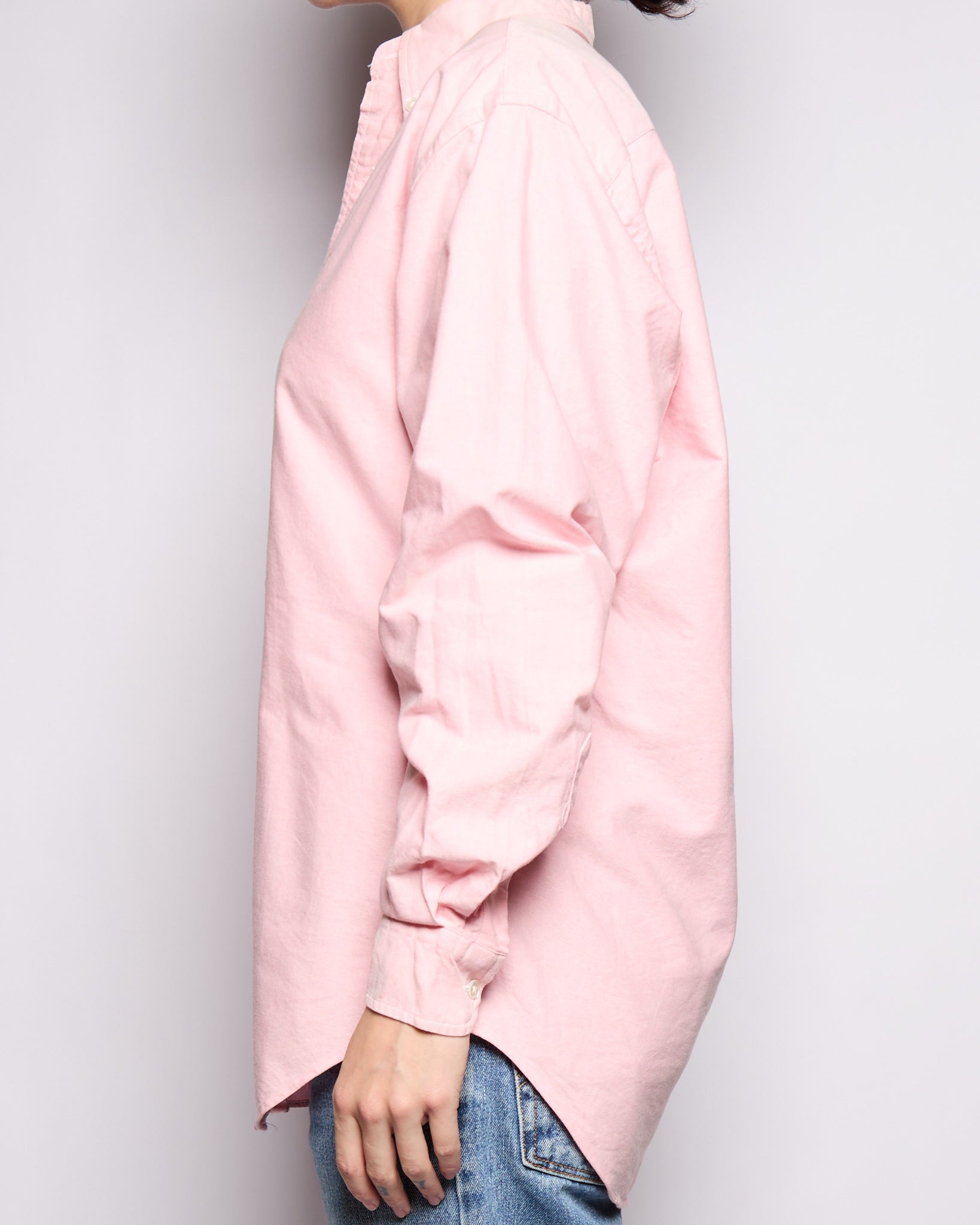 90’s Ralph Lauren Pink Logo Oxford Button Down