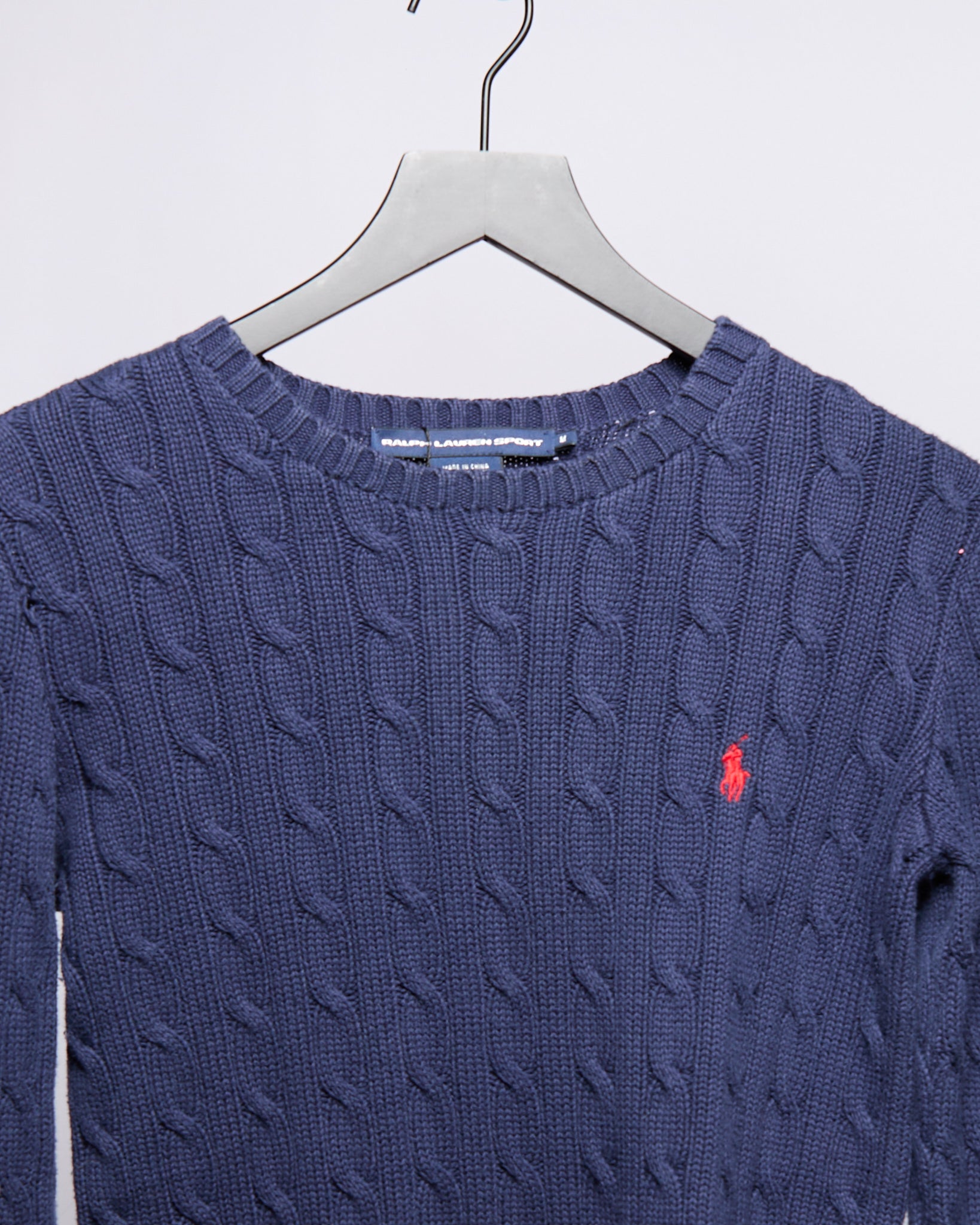 Ralph Lauren Navy Cable Knit Sweater