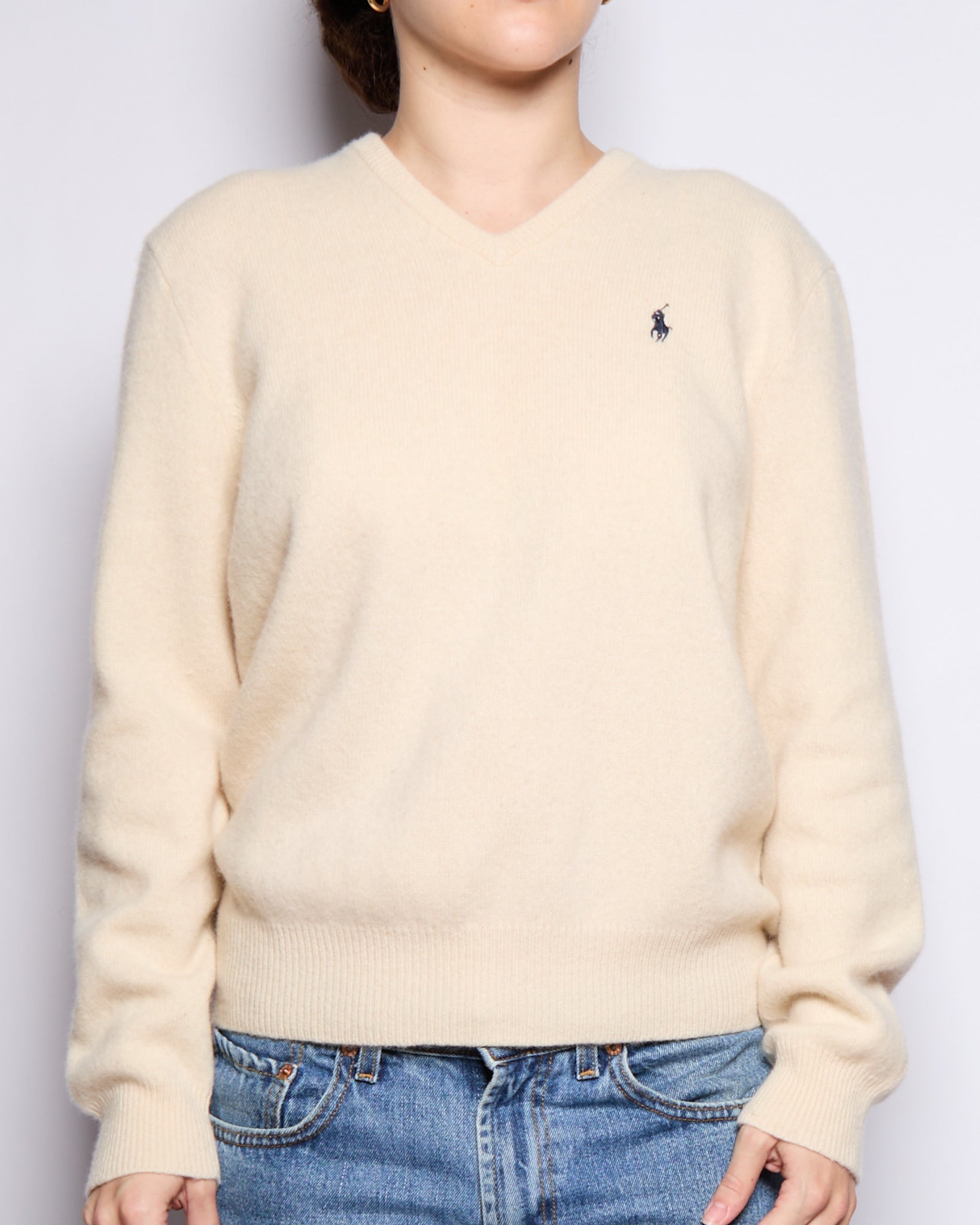 Ralph Lauren V-Neck Wool Sweater