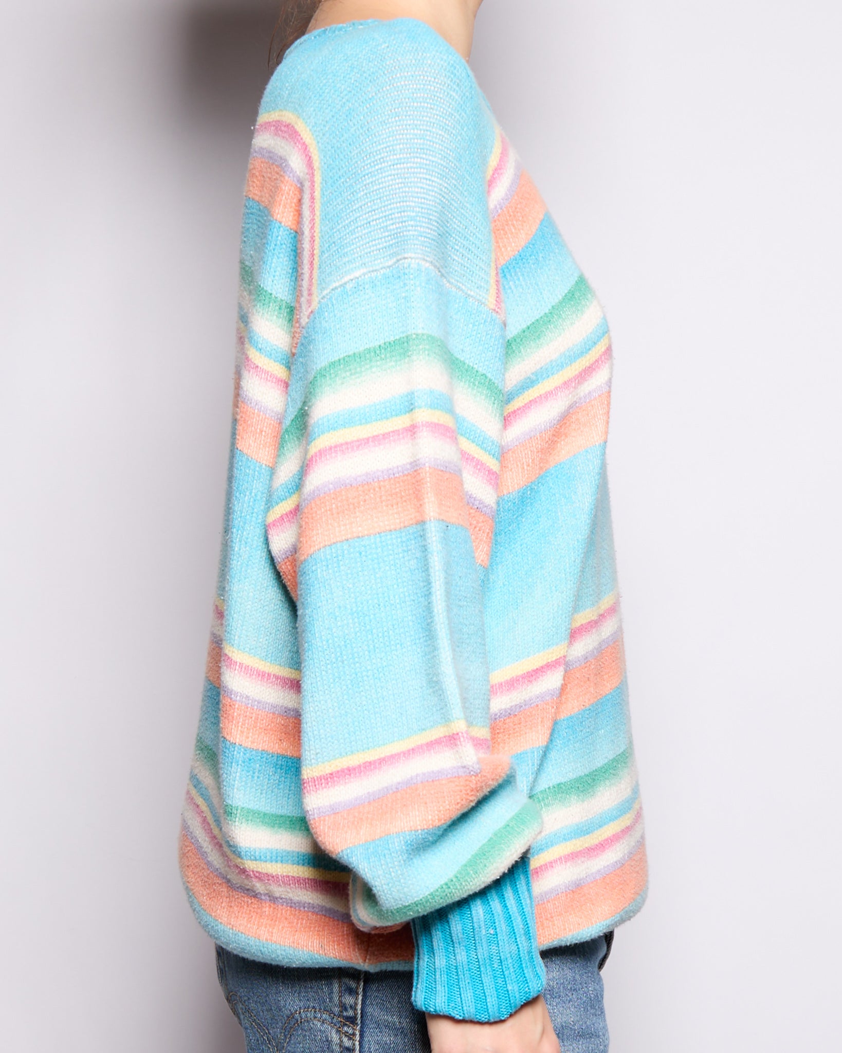 Ralph Lauren Ombre Stripe Cotton Knit Sweater