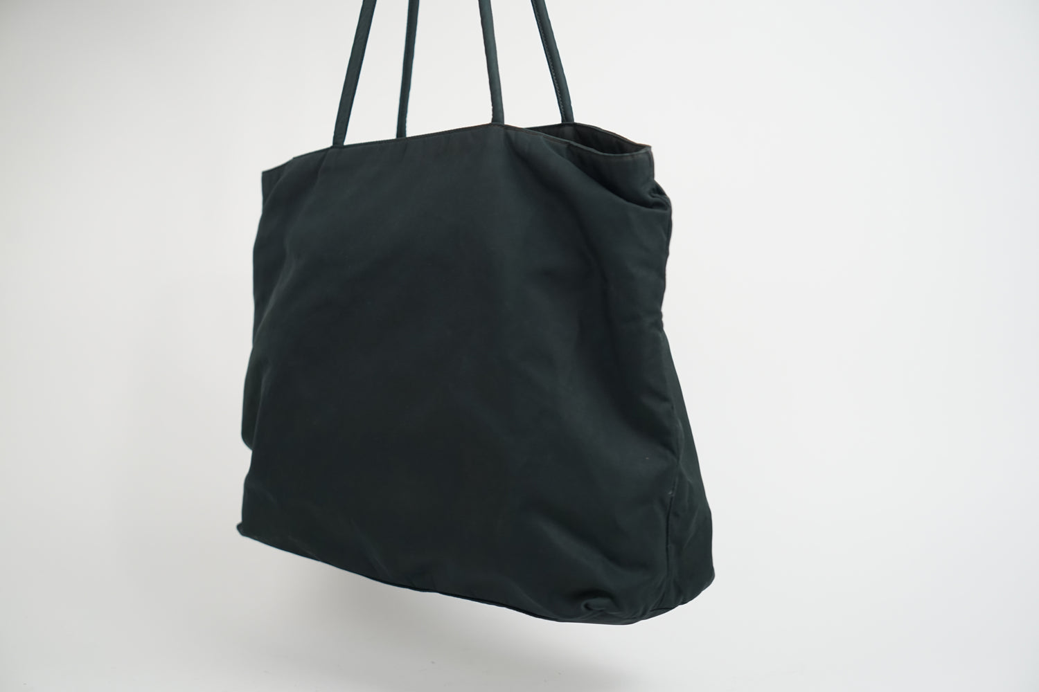 Prada Dark Green Nylon Tote