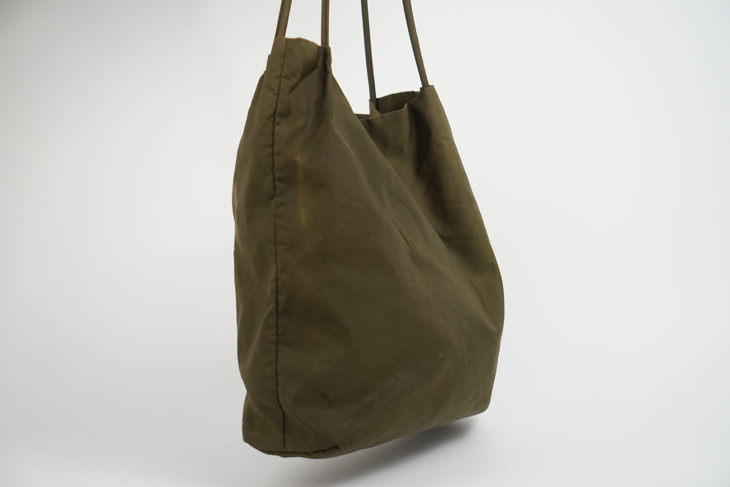 Prada Olive Nylon Tote