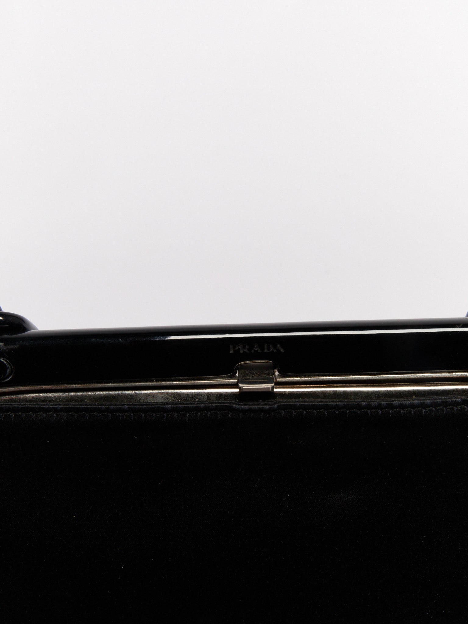 Prada Black Satin Chain Shoulder Bag