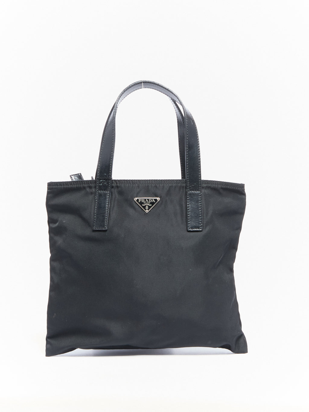 90's Prada Black Nylon Mini Hand Bag