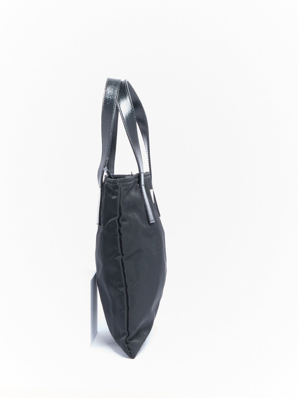 90's Prada Black Nylon Mini Hand Bag