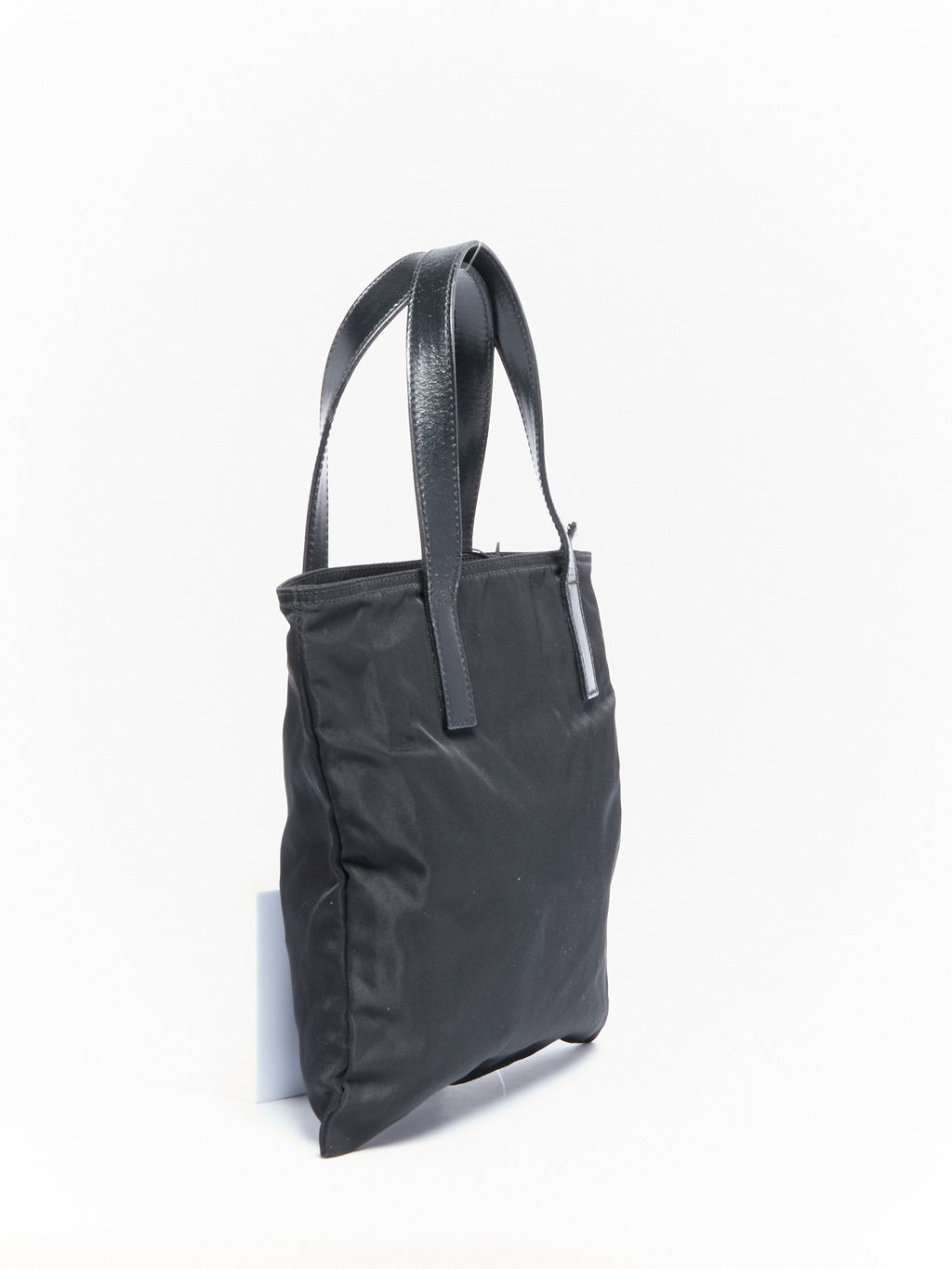 90's Prada Black Nylon Mini Hand Bag