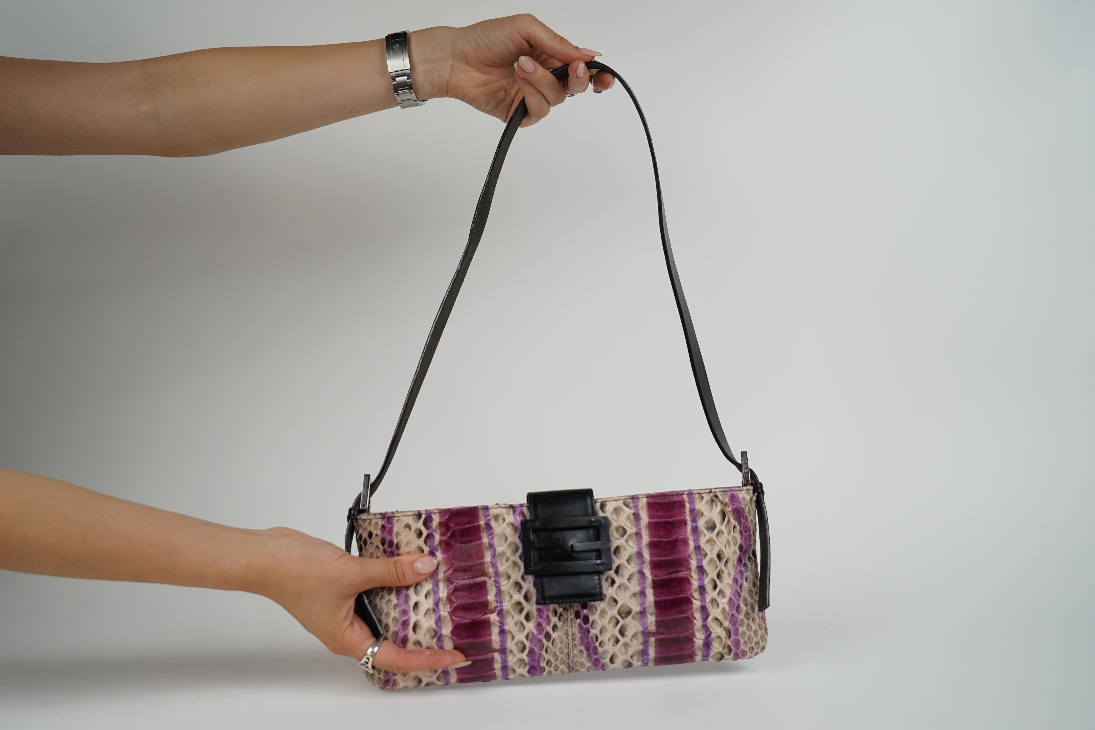 Vintage Fendi Python Shoulder Bag