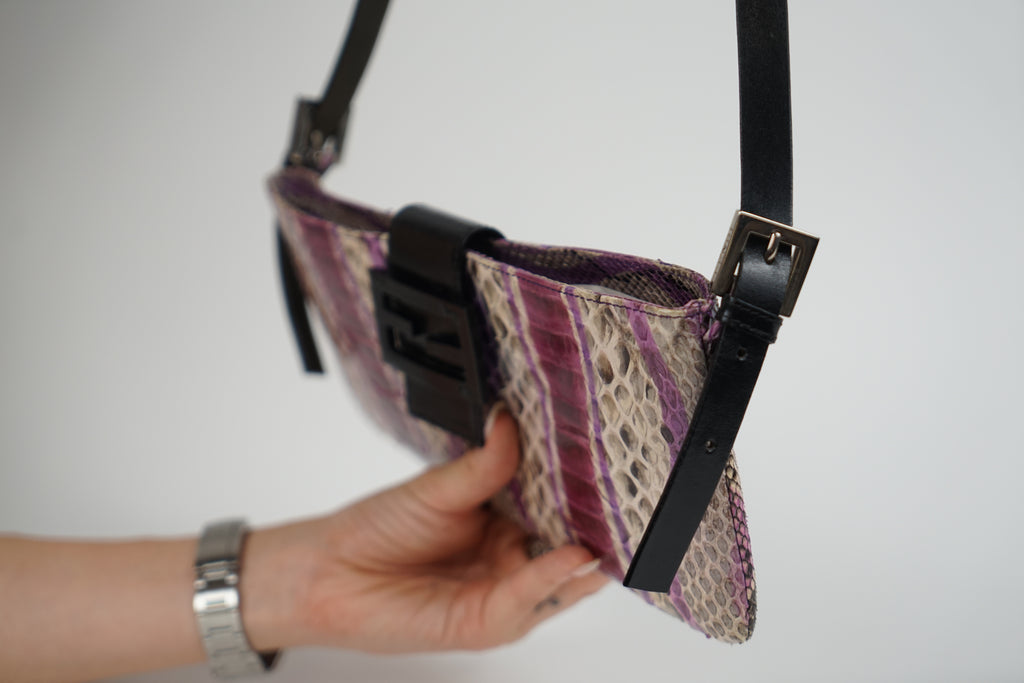 Vintage Fendi Python Shoulder Bag