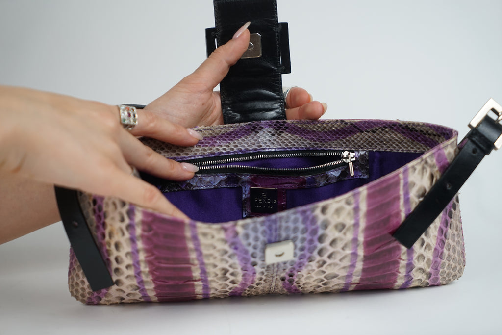 Vintage Fendi Python Shoulder Bag