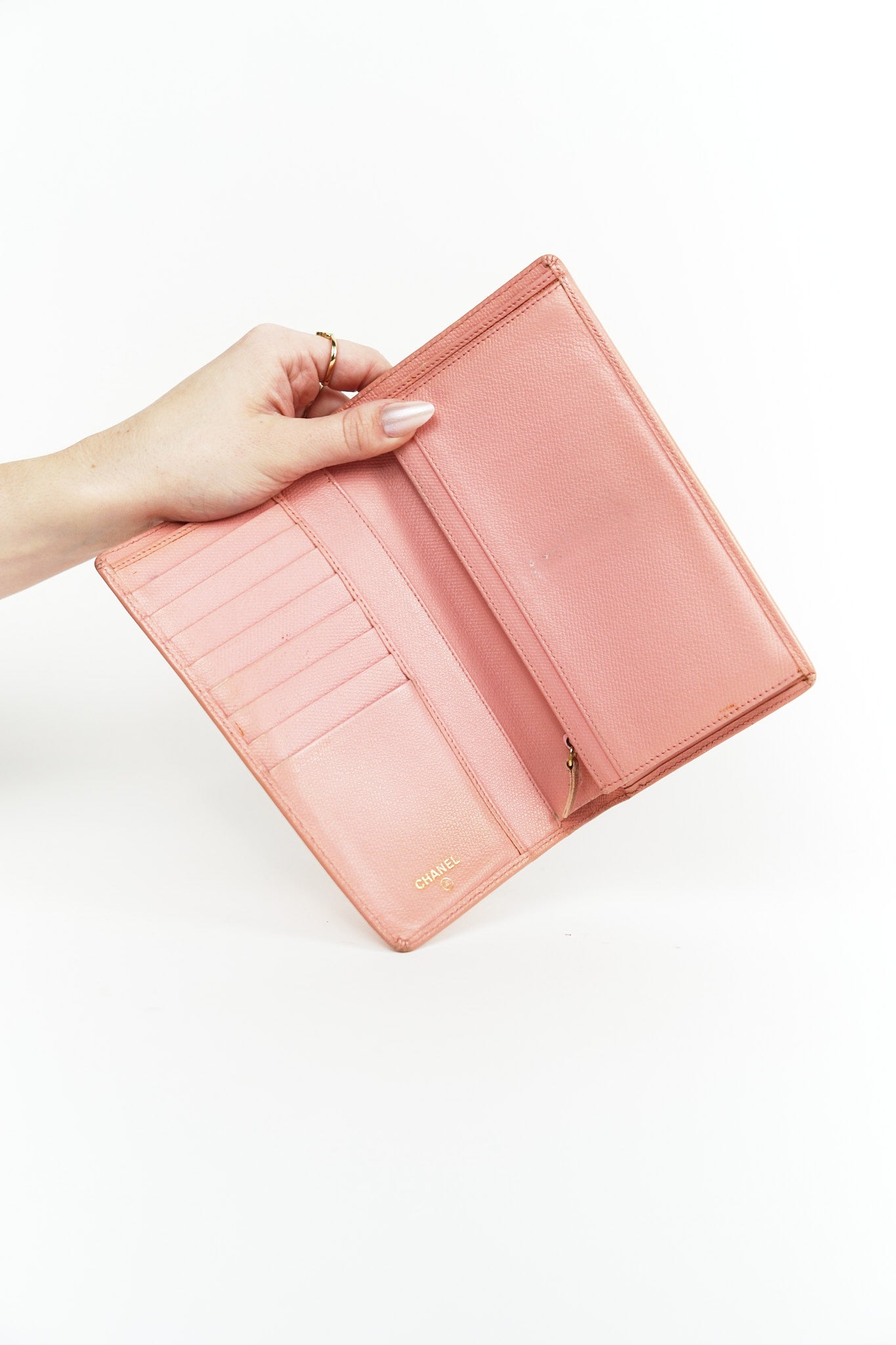 Chanel Pink Leather Wallet