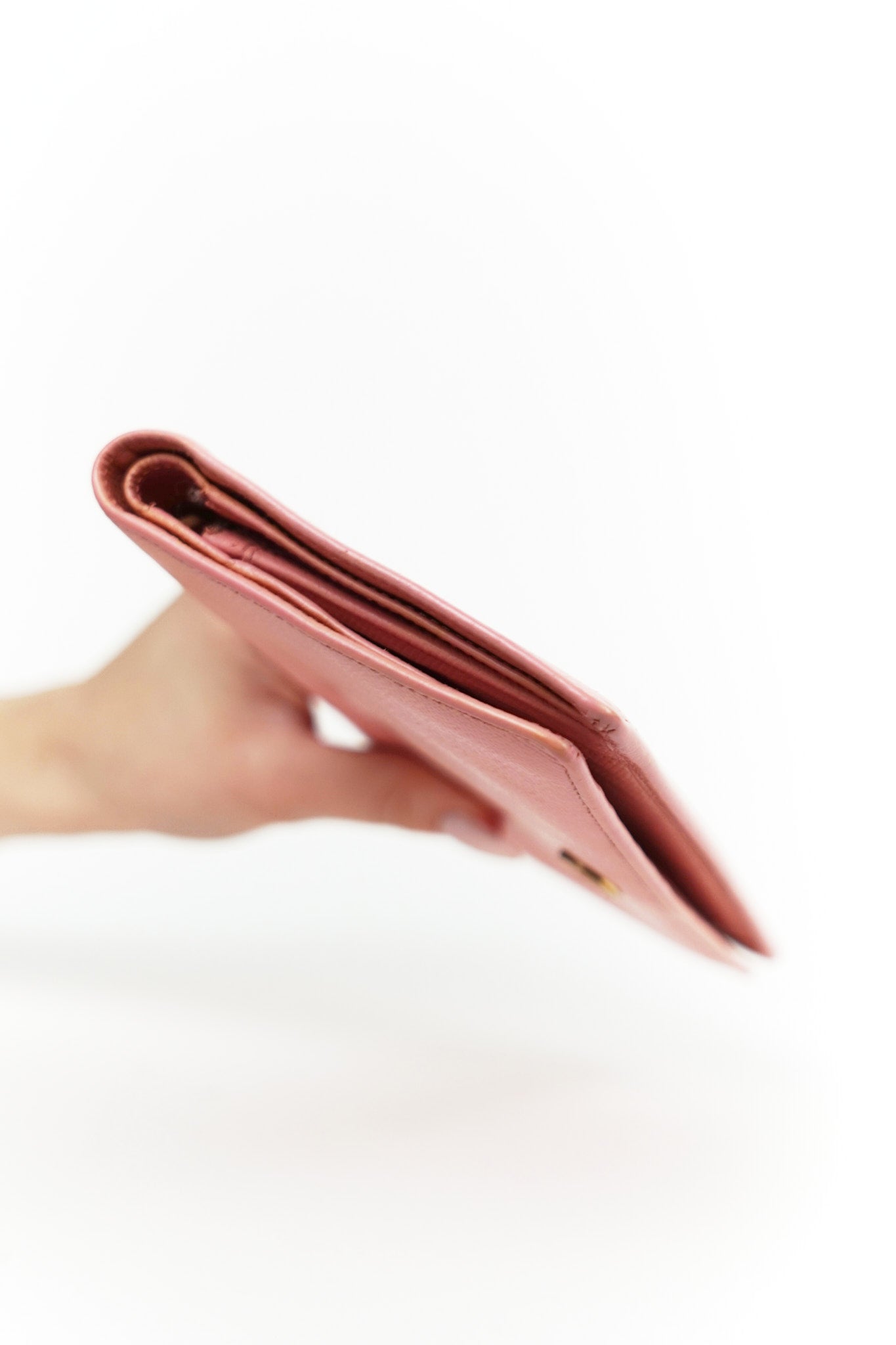 Chanel Pink Leather Wallet