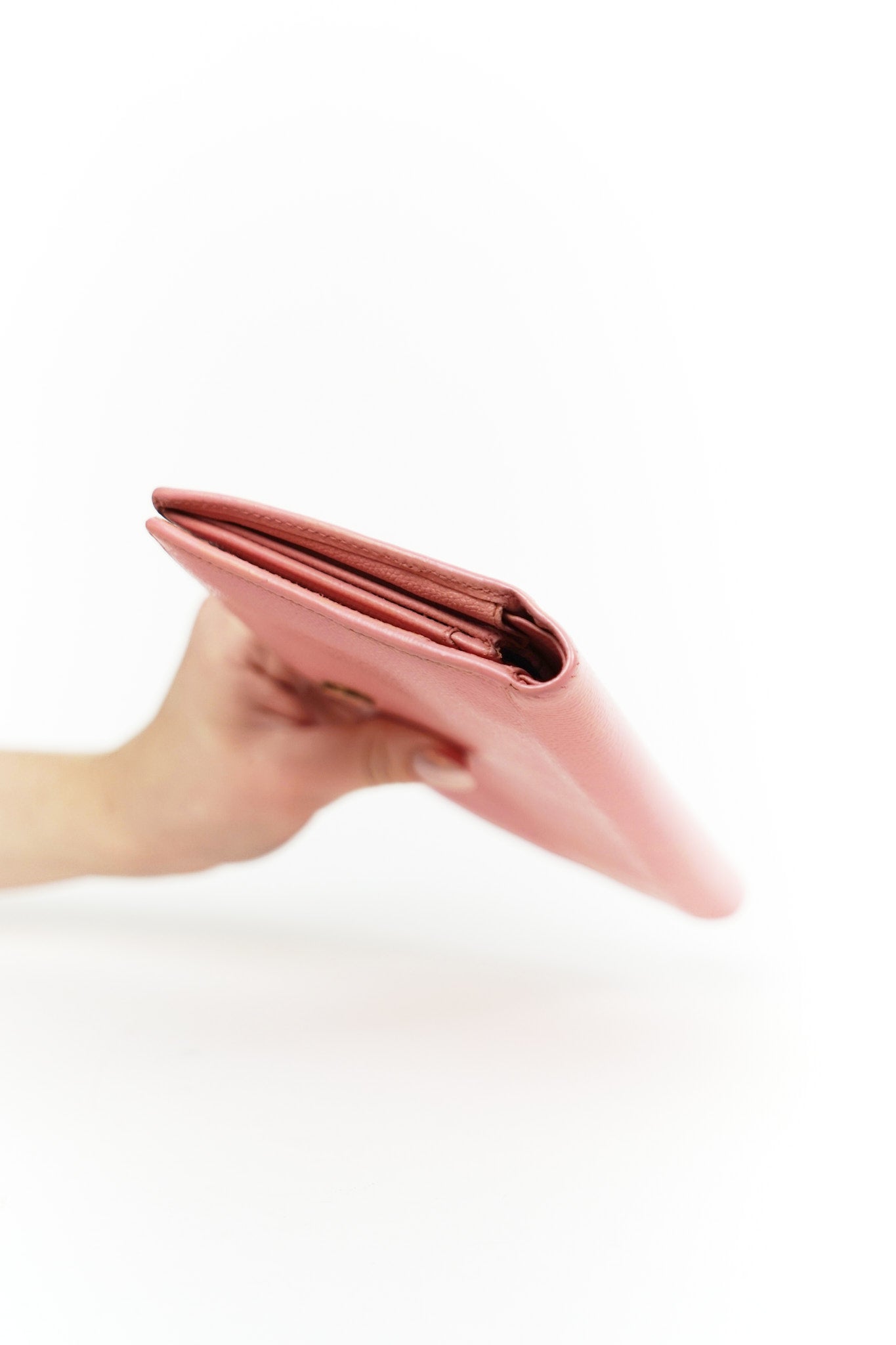 Chanel Pink Leather Wallet