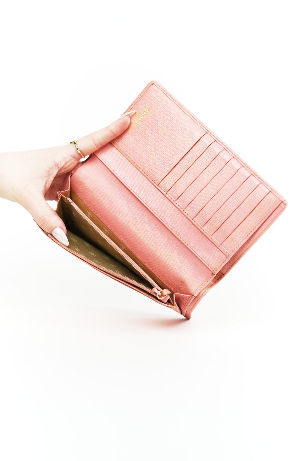 Chanel Pink Leather Wallet