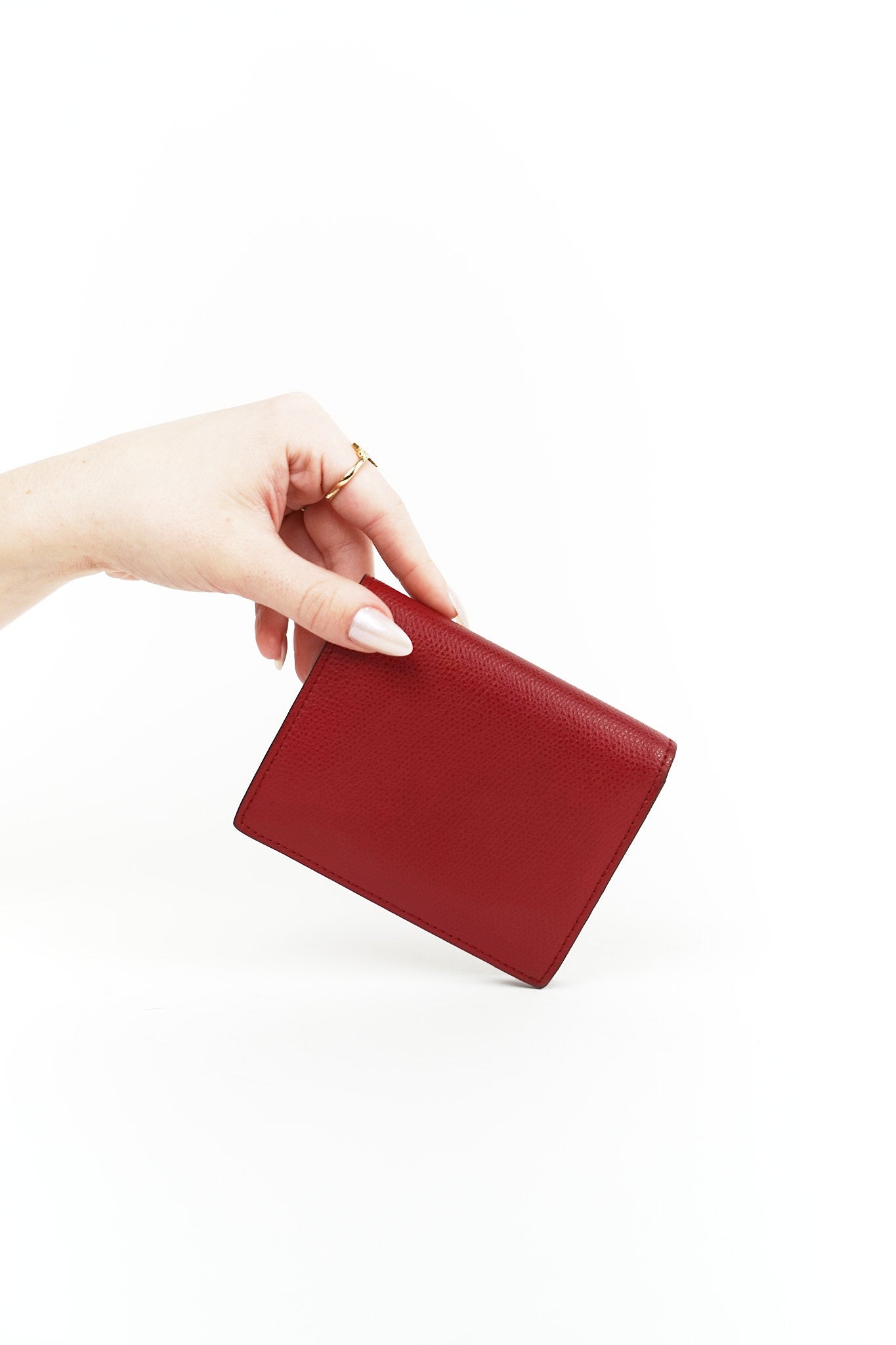 Fendi Red Leather Wallet