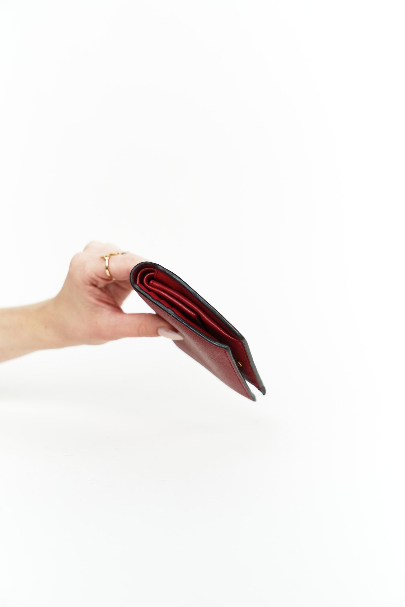 Fendi Red Leather Wallet
