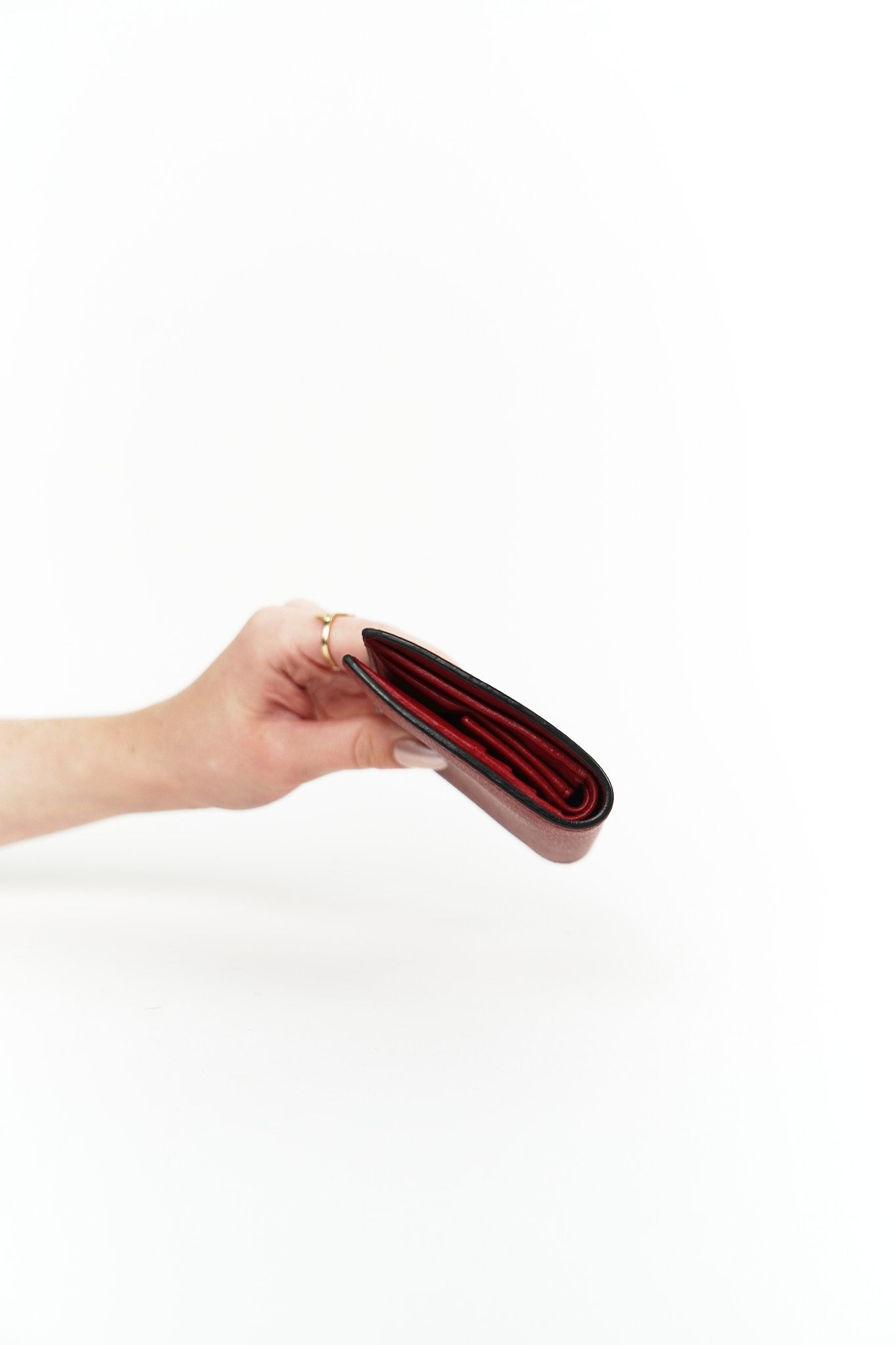 Fendi Red Leather Wallet