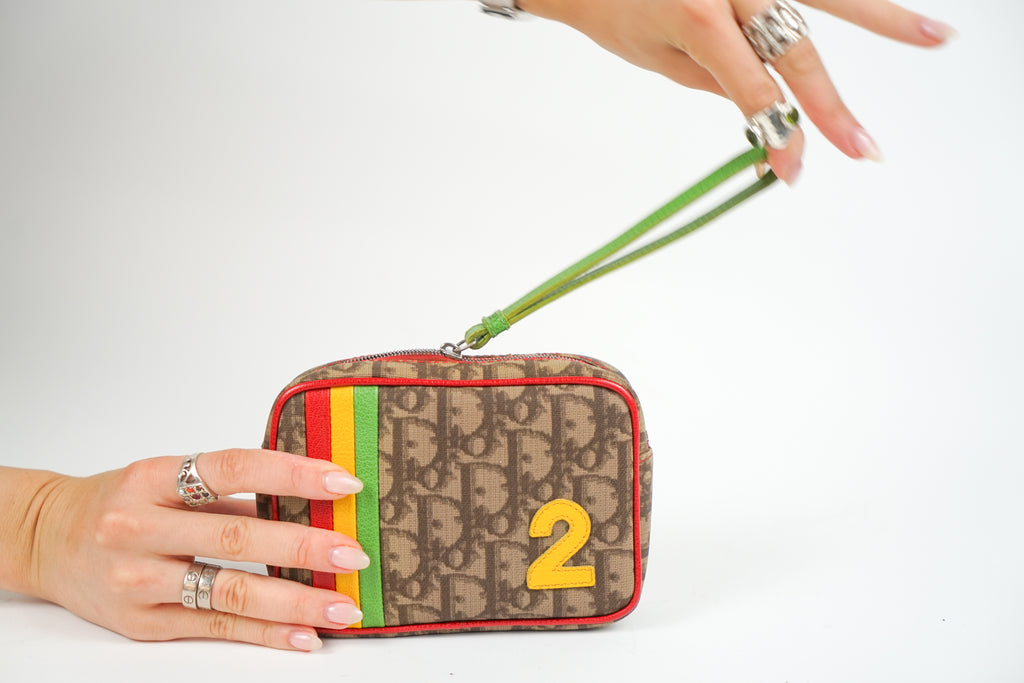 Vintage Christian Dior Rasta Wristlet