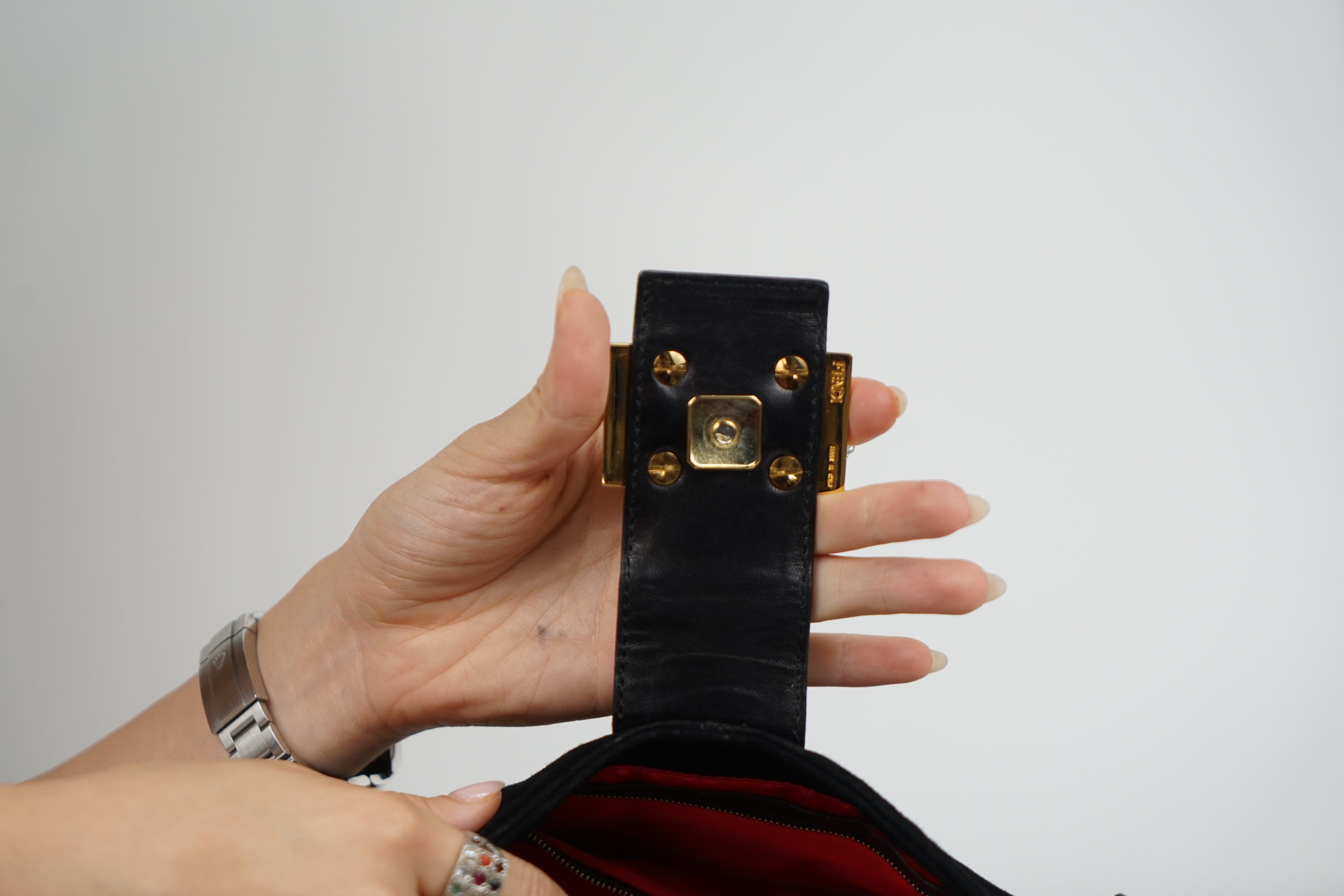 Vintage Suede Limited Edition Fendi Baguette Shoulder Bag
