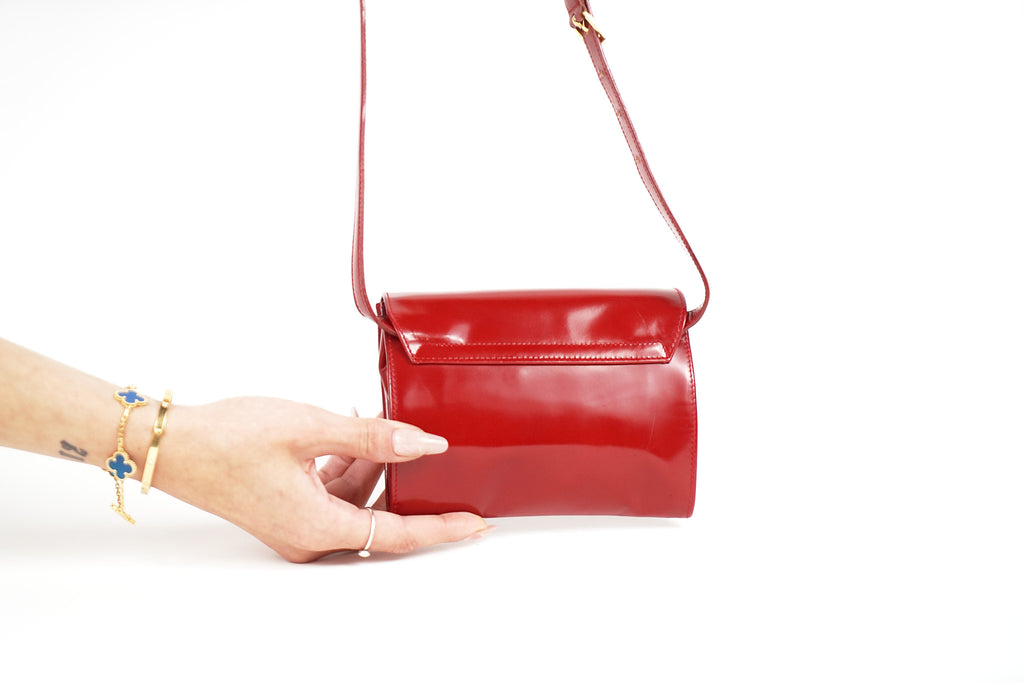 Prada Red Patent Waist Bag