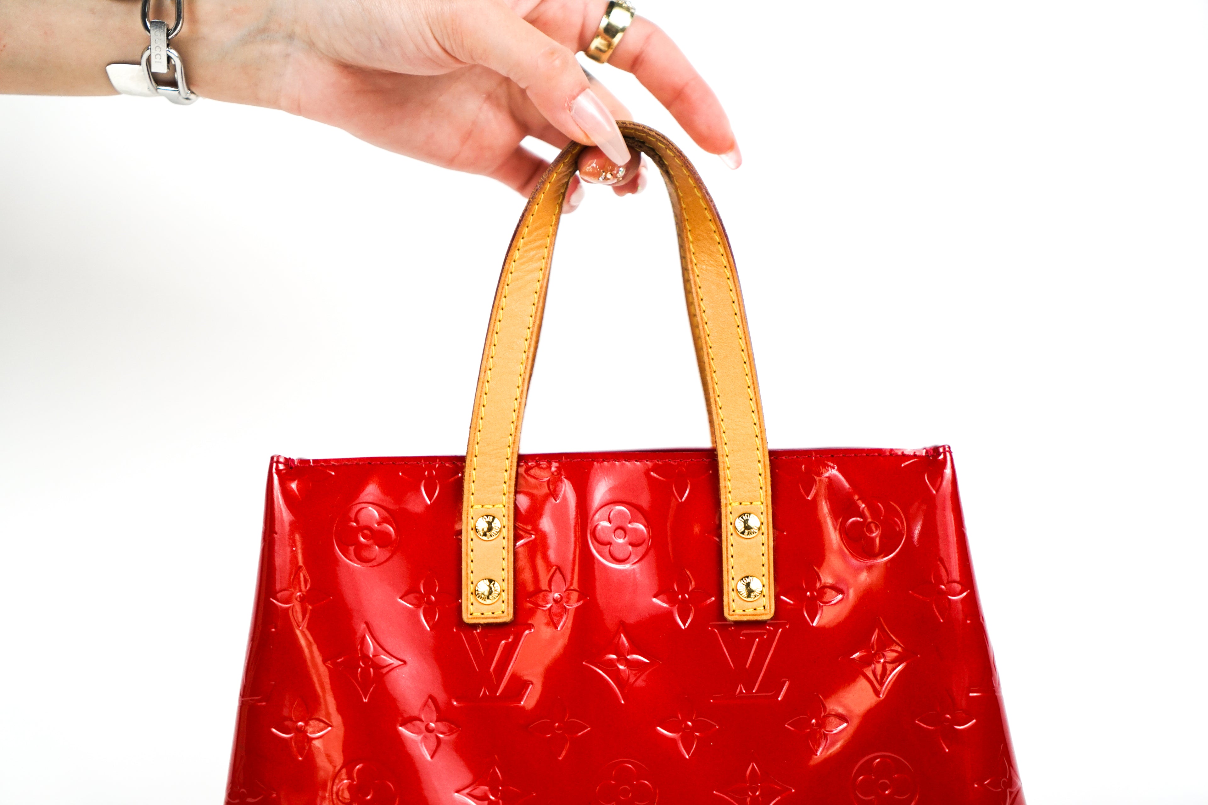 Vintage Louis Vuitton Red Patent Tote