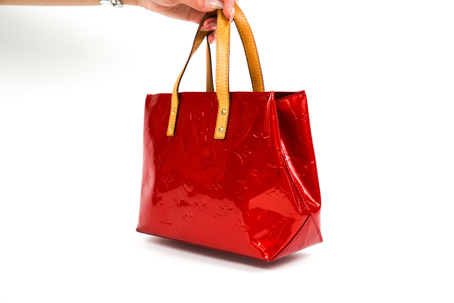 Vintage Louis Vuitton Red Patent Tote