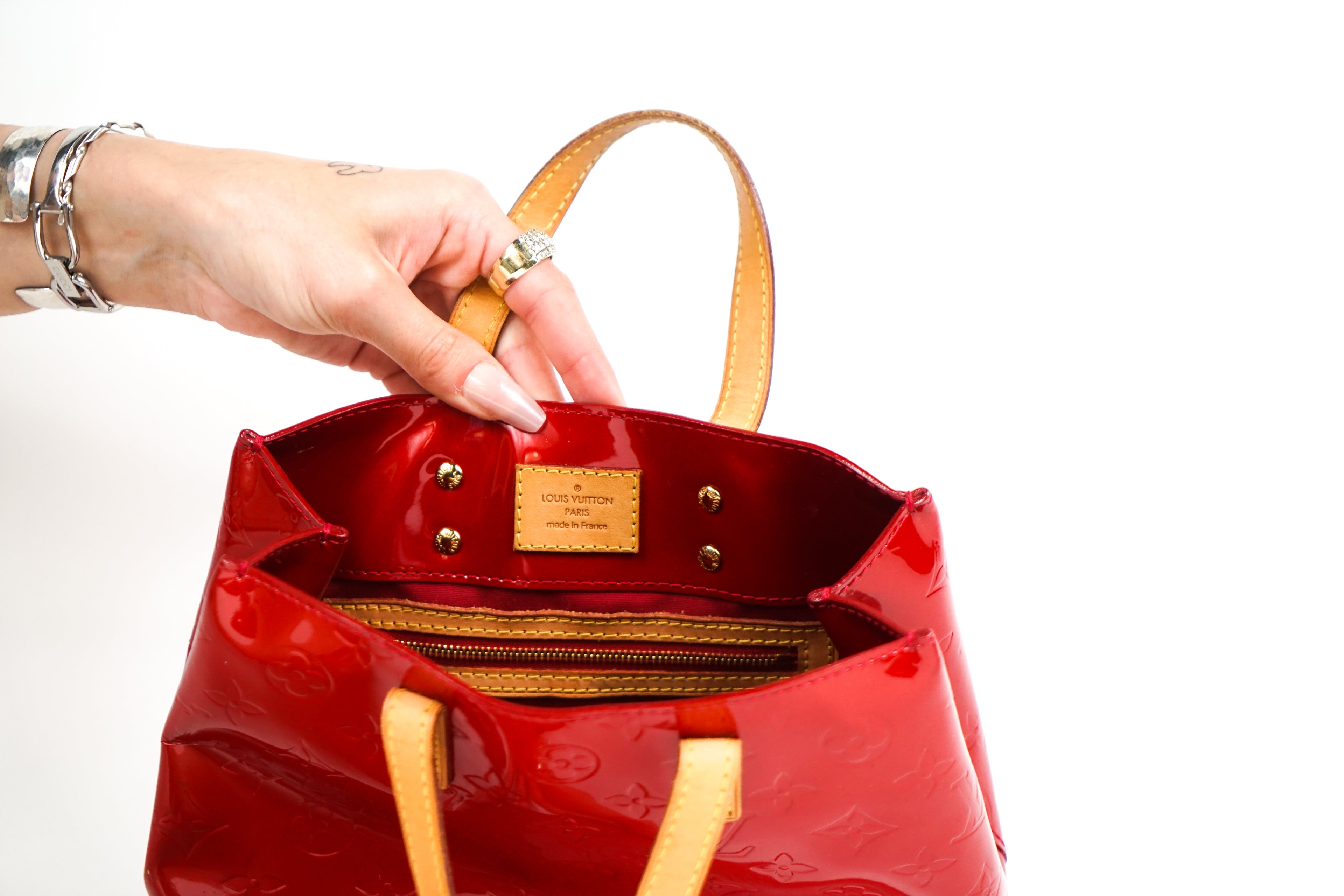 Vintage Louis Vuitton Red Patent Tote