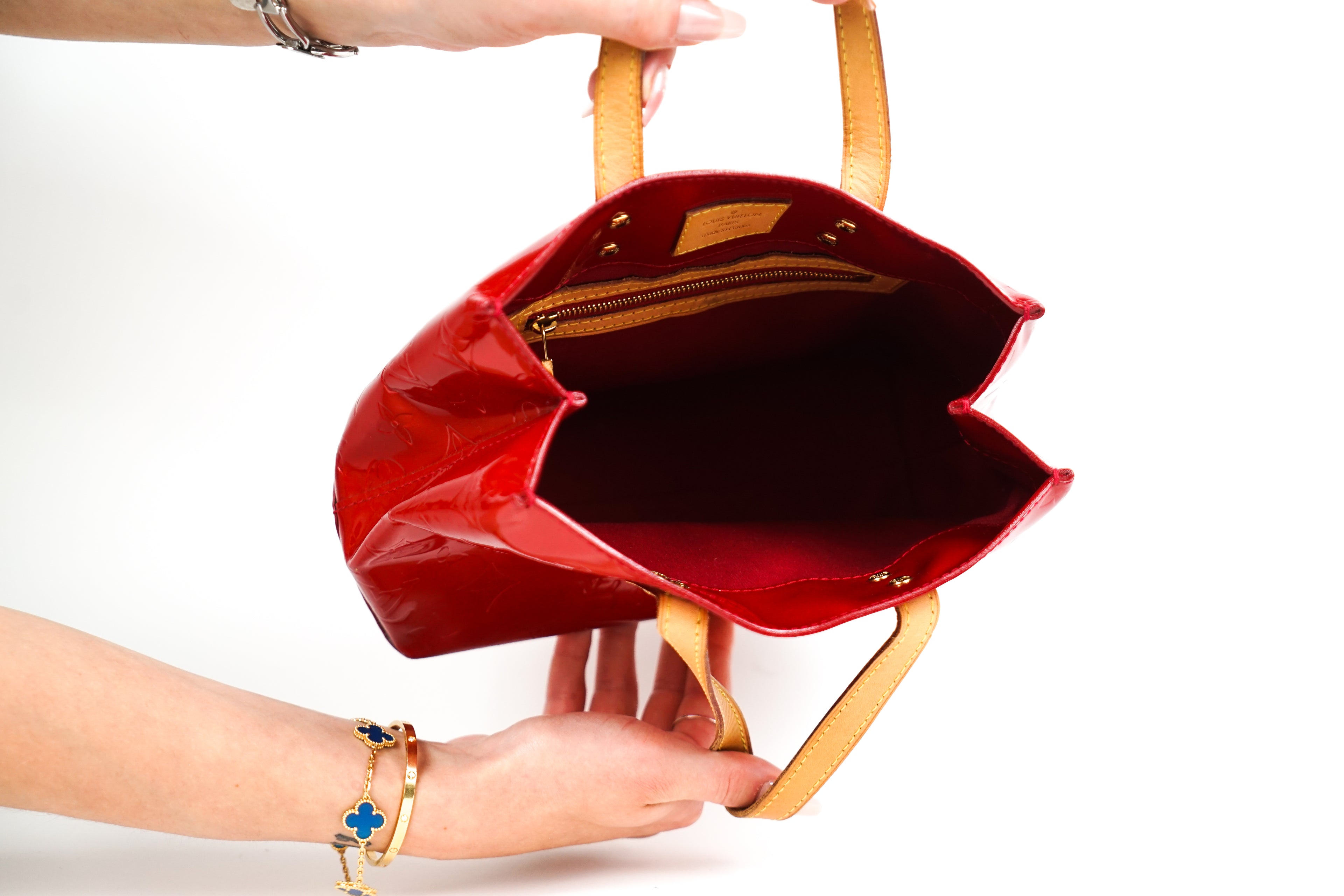 Vintage Louis Vuitton Red Patent Tote