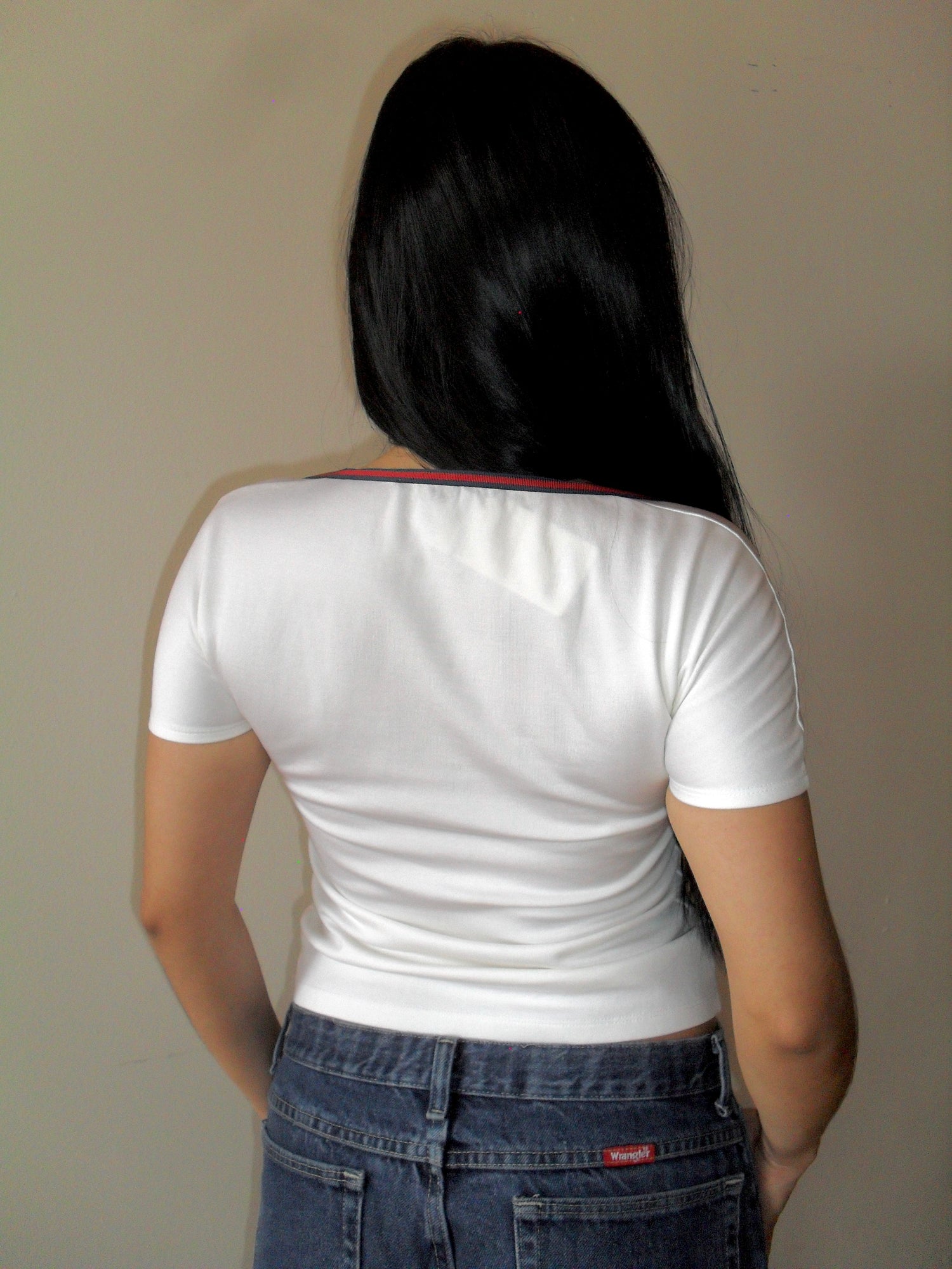 Gucci White Ruched T-Shirt