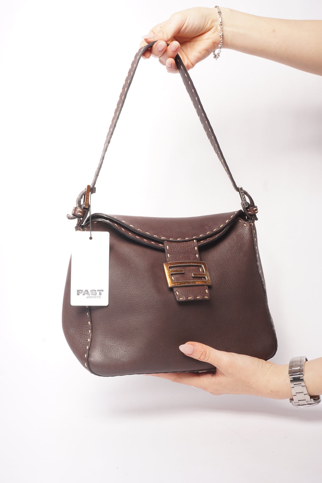 Fendi Selleria Dark Brown Shoulder Bag