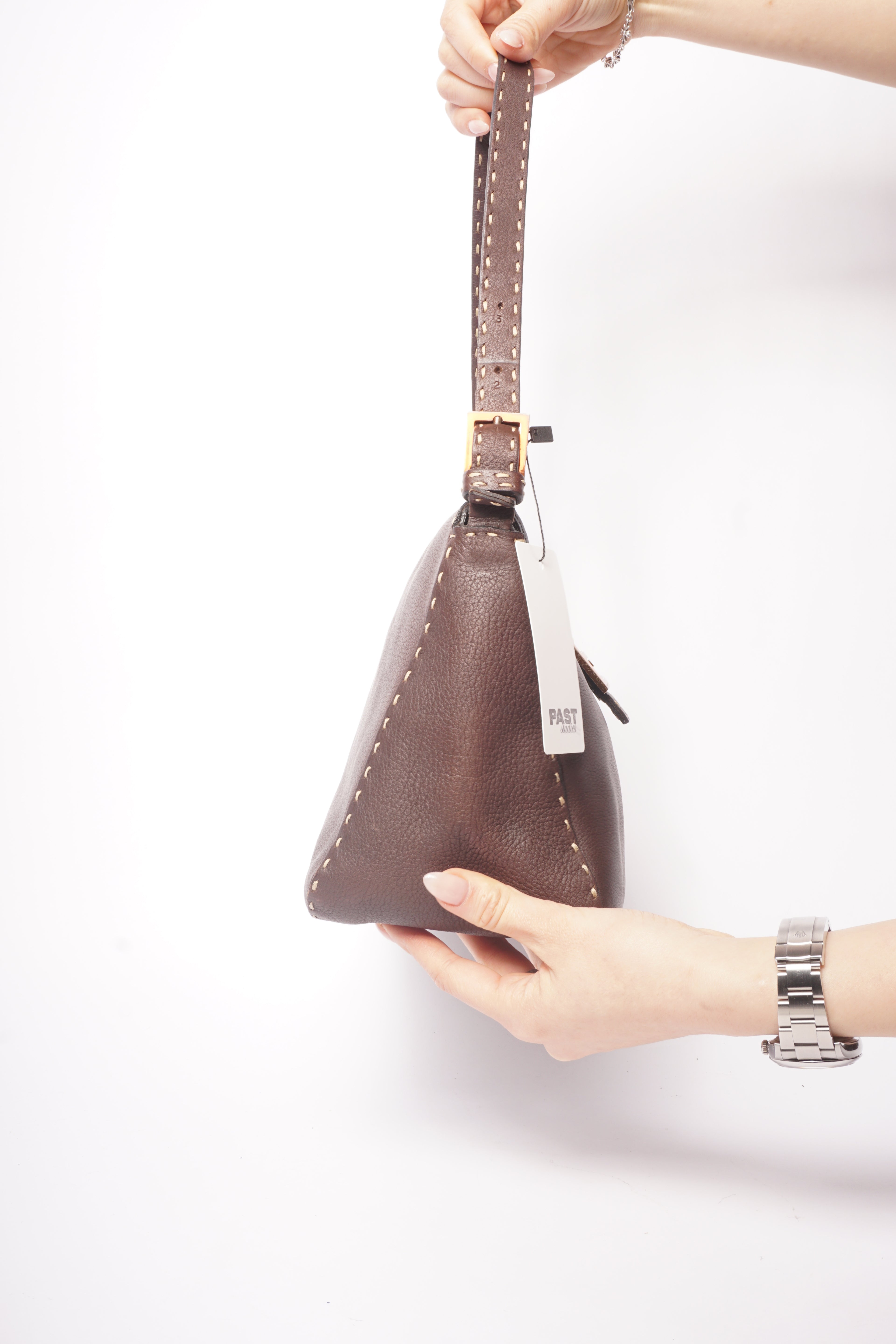 Fendi Selleria Dark Brown Shoulder Bag