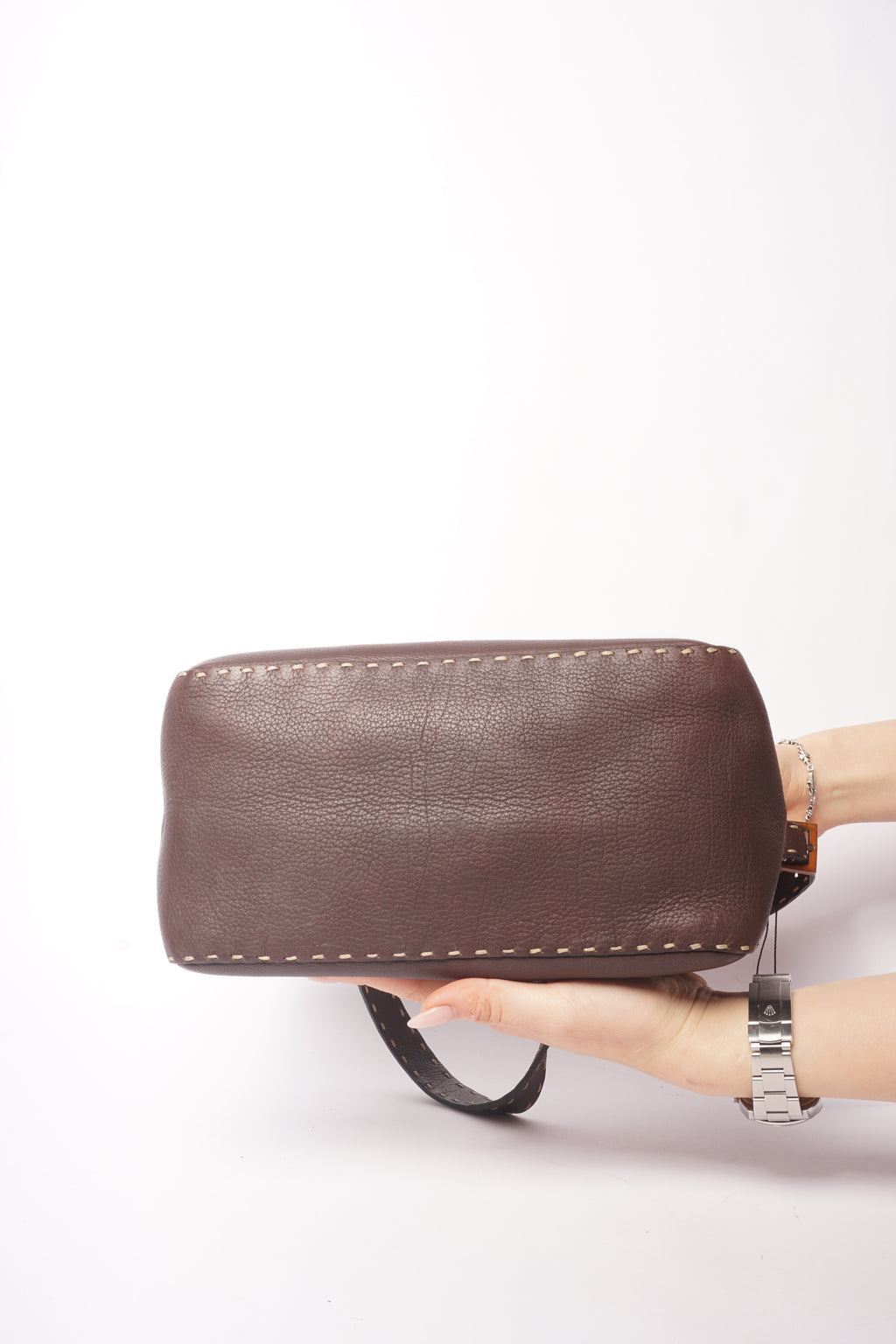 Fendi Selleria Dark Brown Shoulder Bag