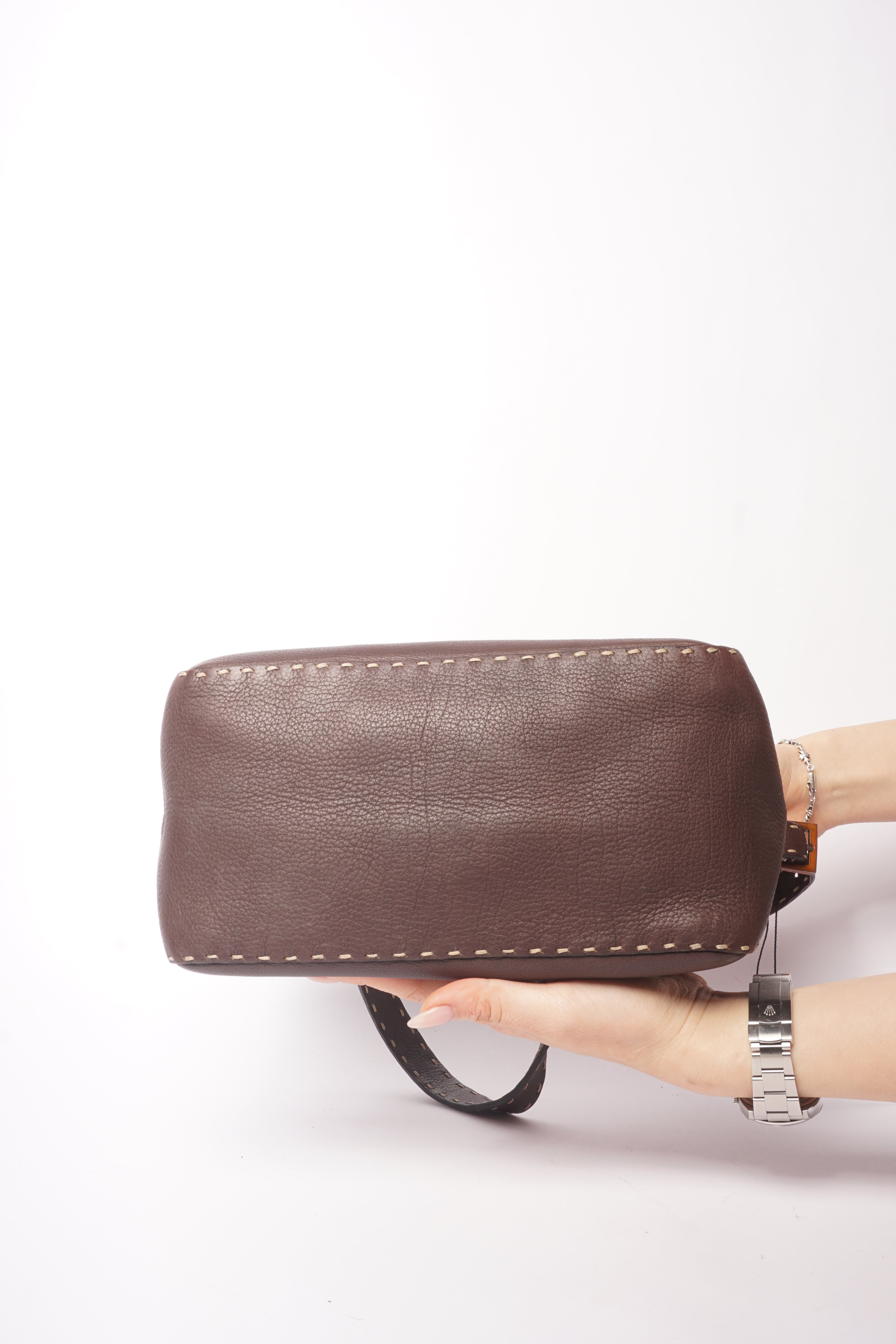 Fendi Selleria Dark Brown Shoulder Bag