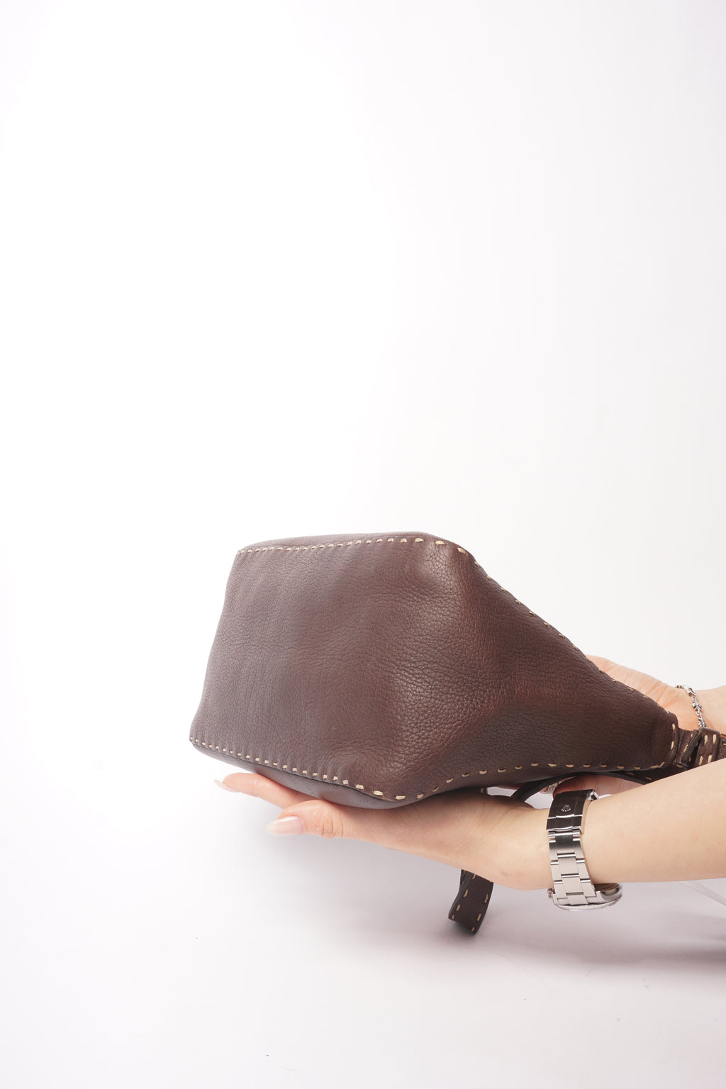 Fendi Selleria Dark Brown Shoulder Bag