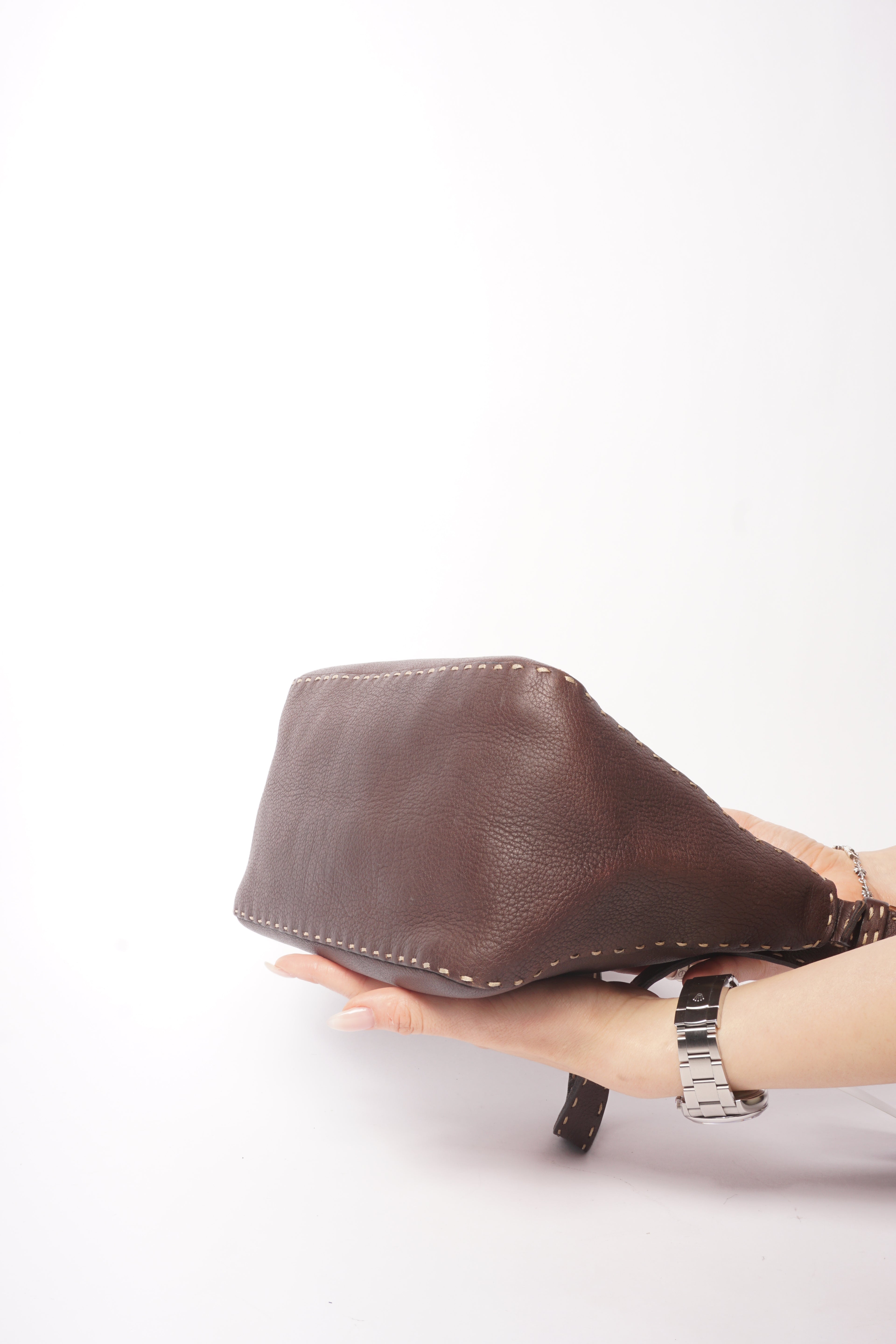 Fendi Selleria Dark Brown Shoulder Bag