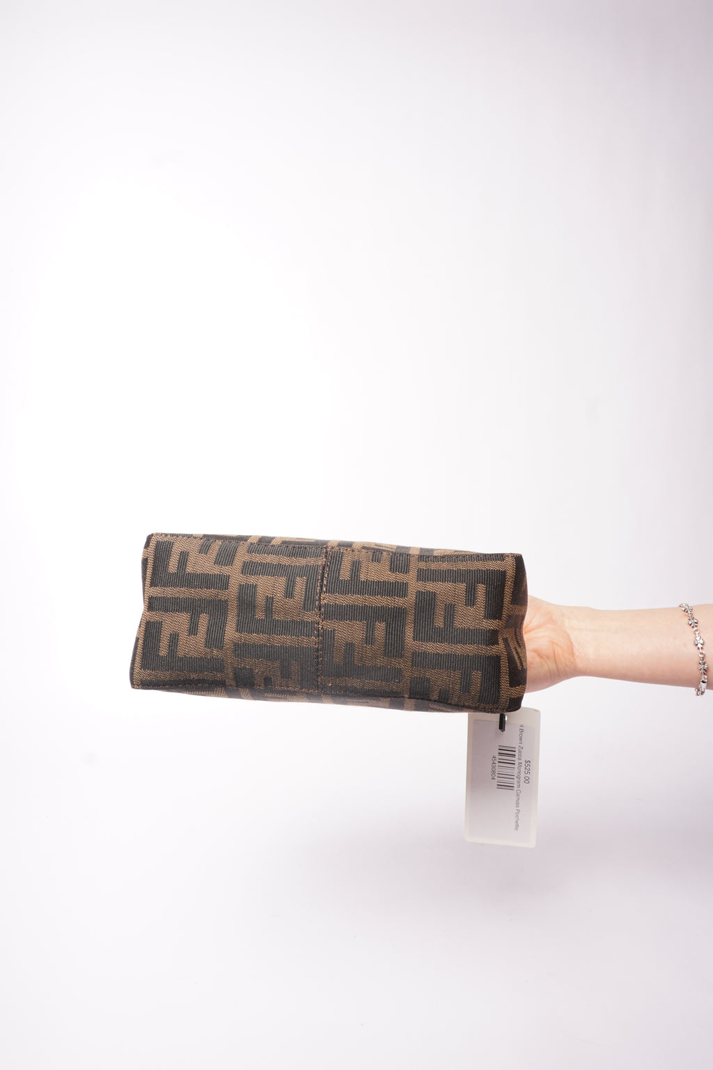 Fendi Brown Zucca Monogram Canvas Pochette