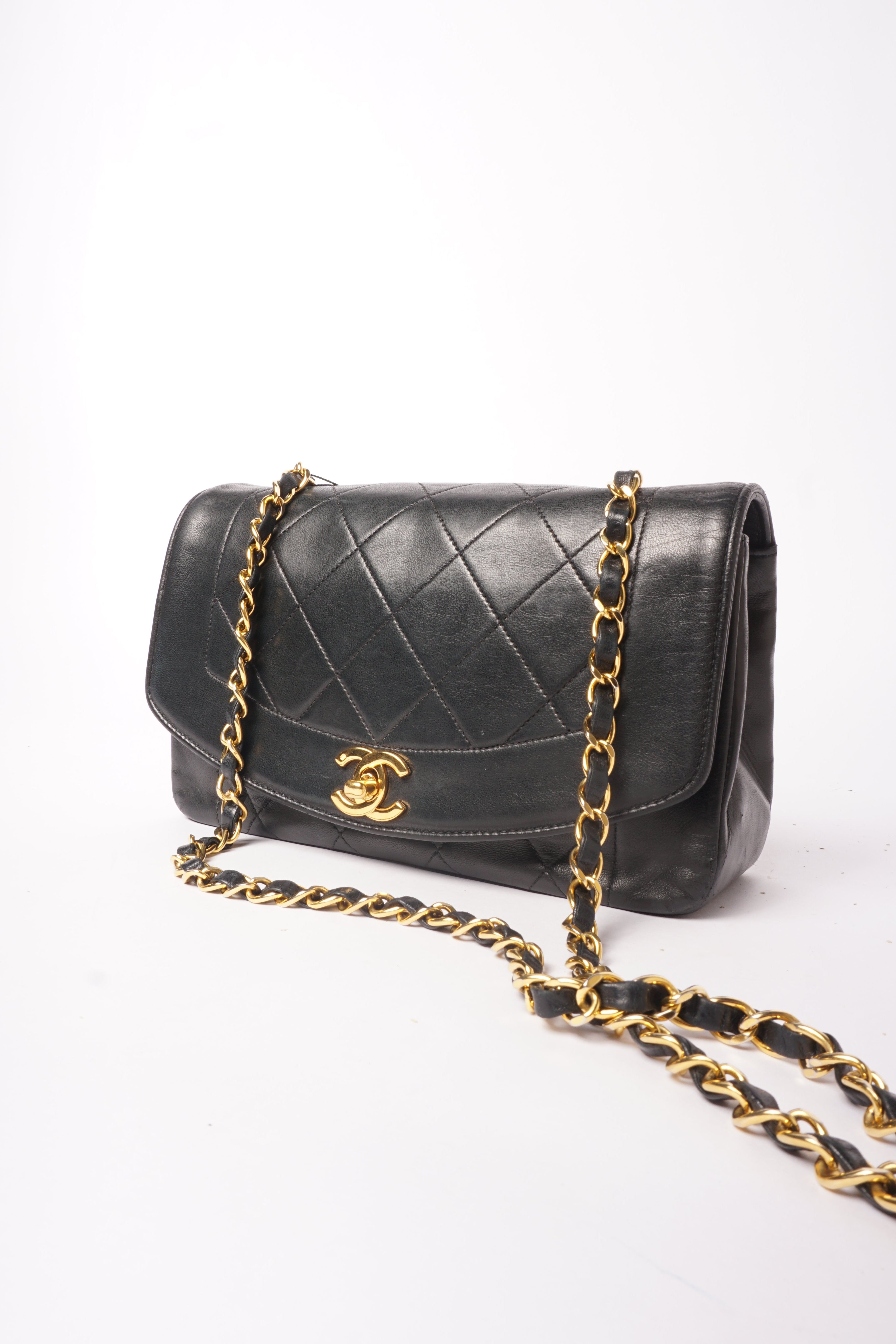 90's Chanel Lambskin Diana Bag