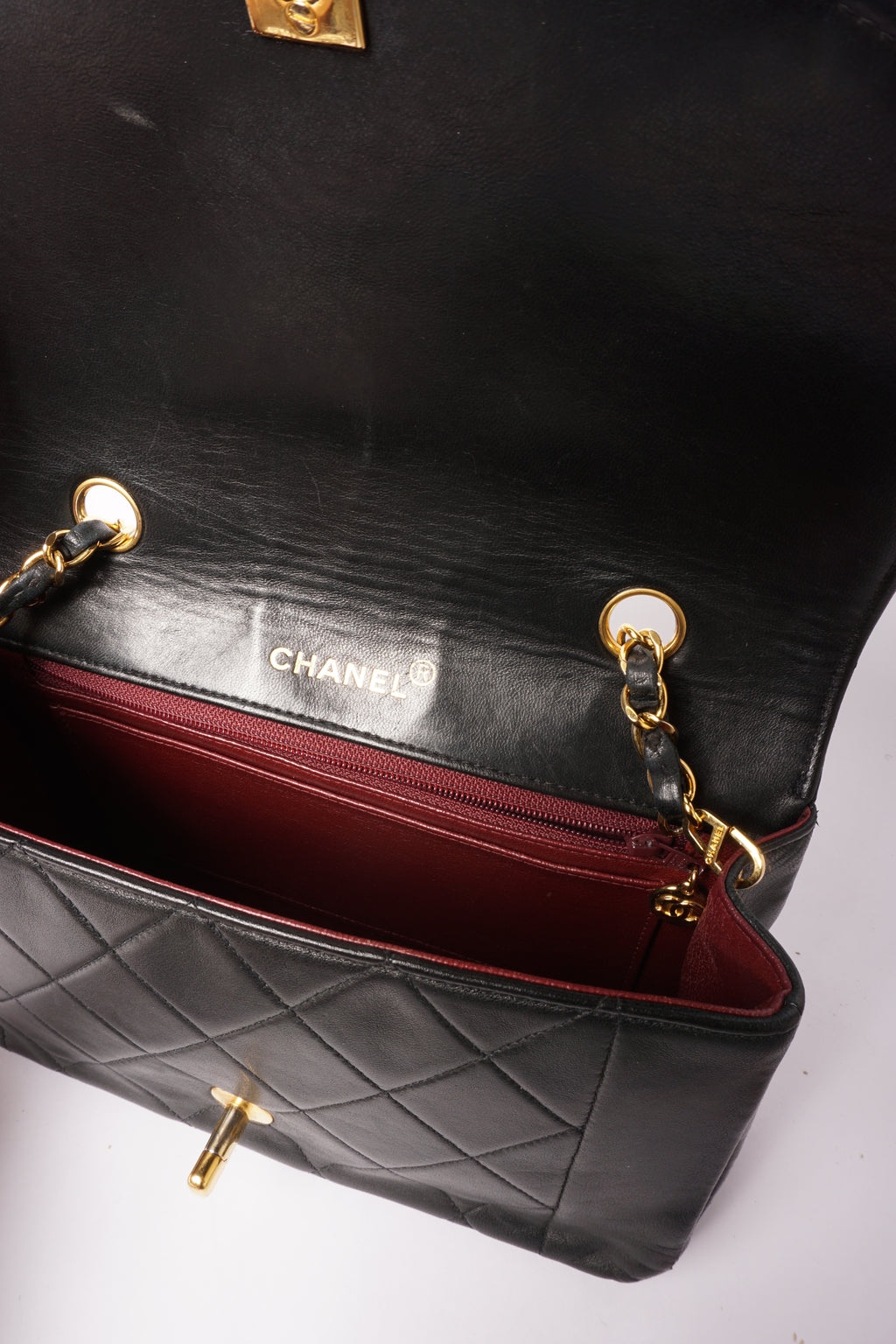 90's Chanel Lambskin Diana Bag