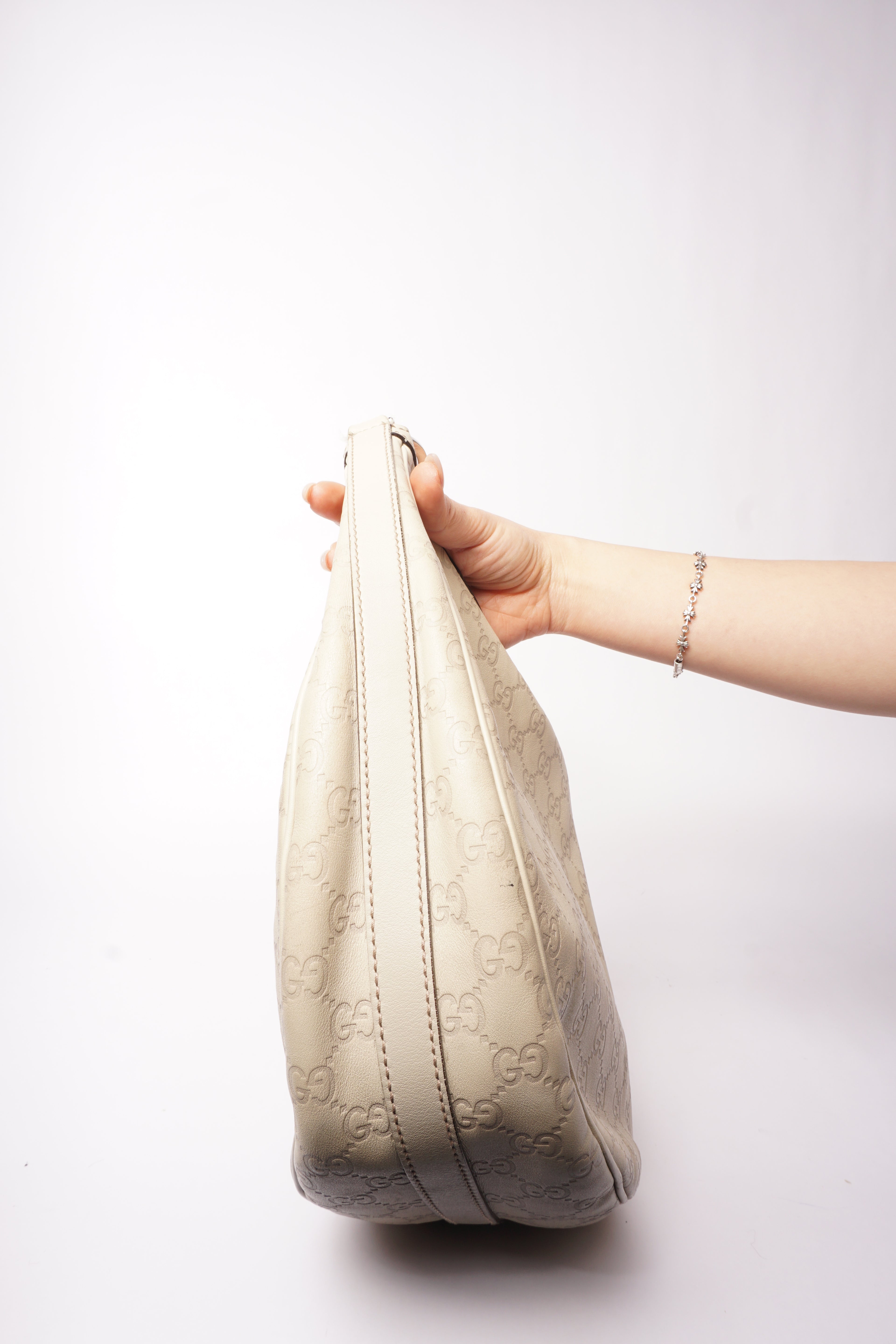 Gucci Beige Interlocking G Twins Shoulder Bag