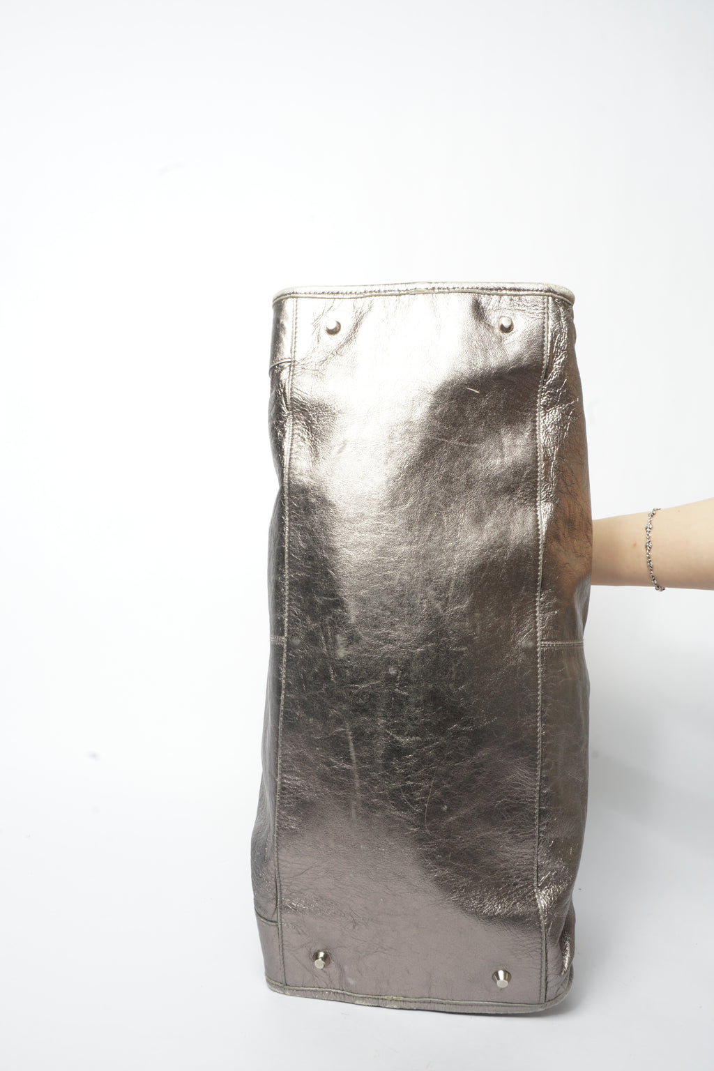 Balenciaga Metallic City Giant Weekender Bag