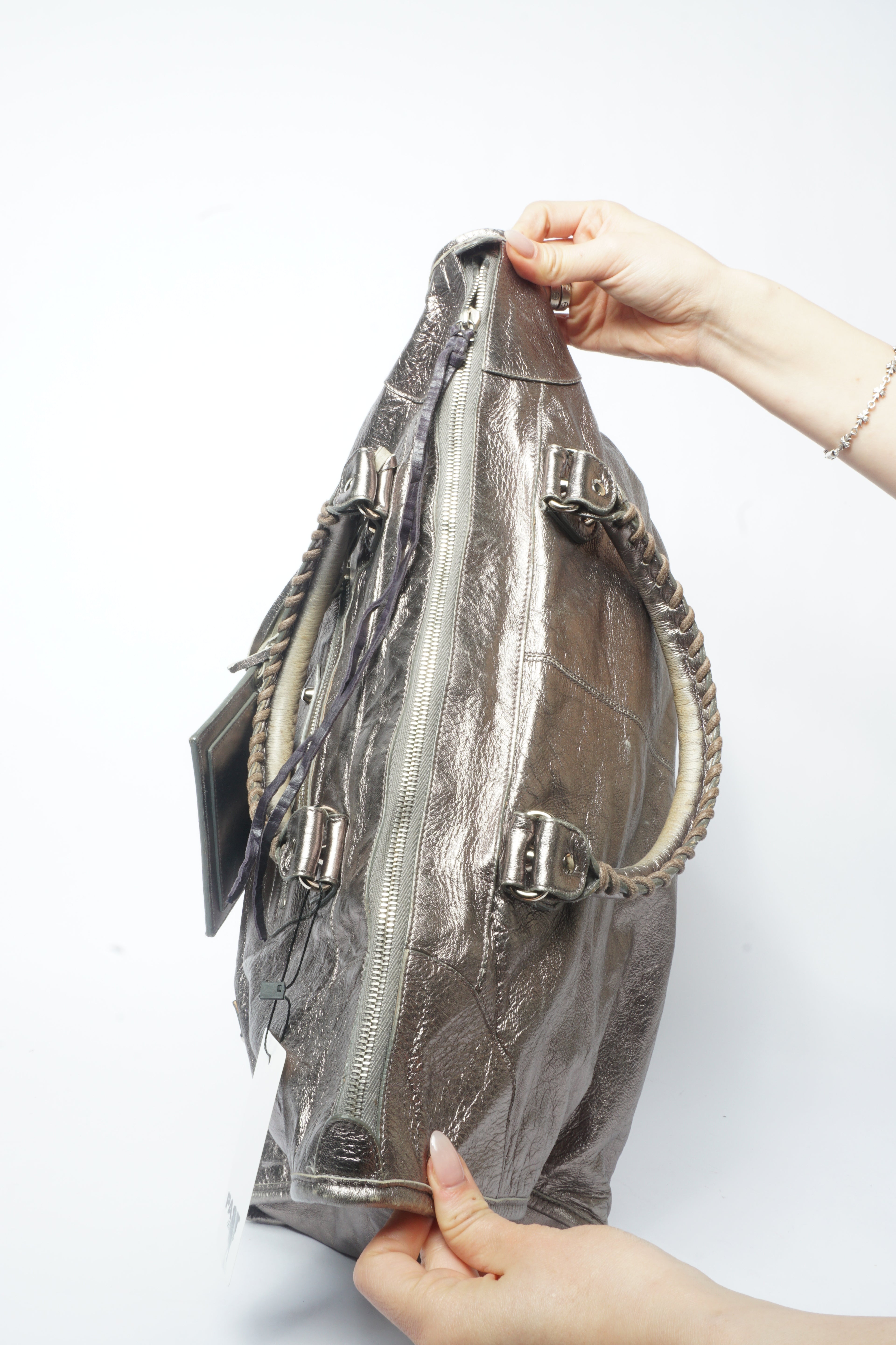 Balenciaga Metallic City Giant Weekender Bag