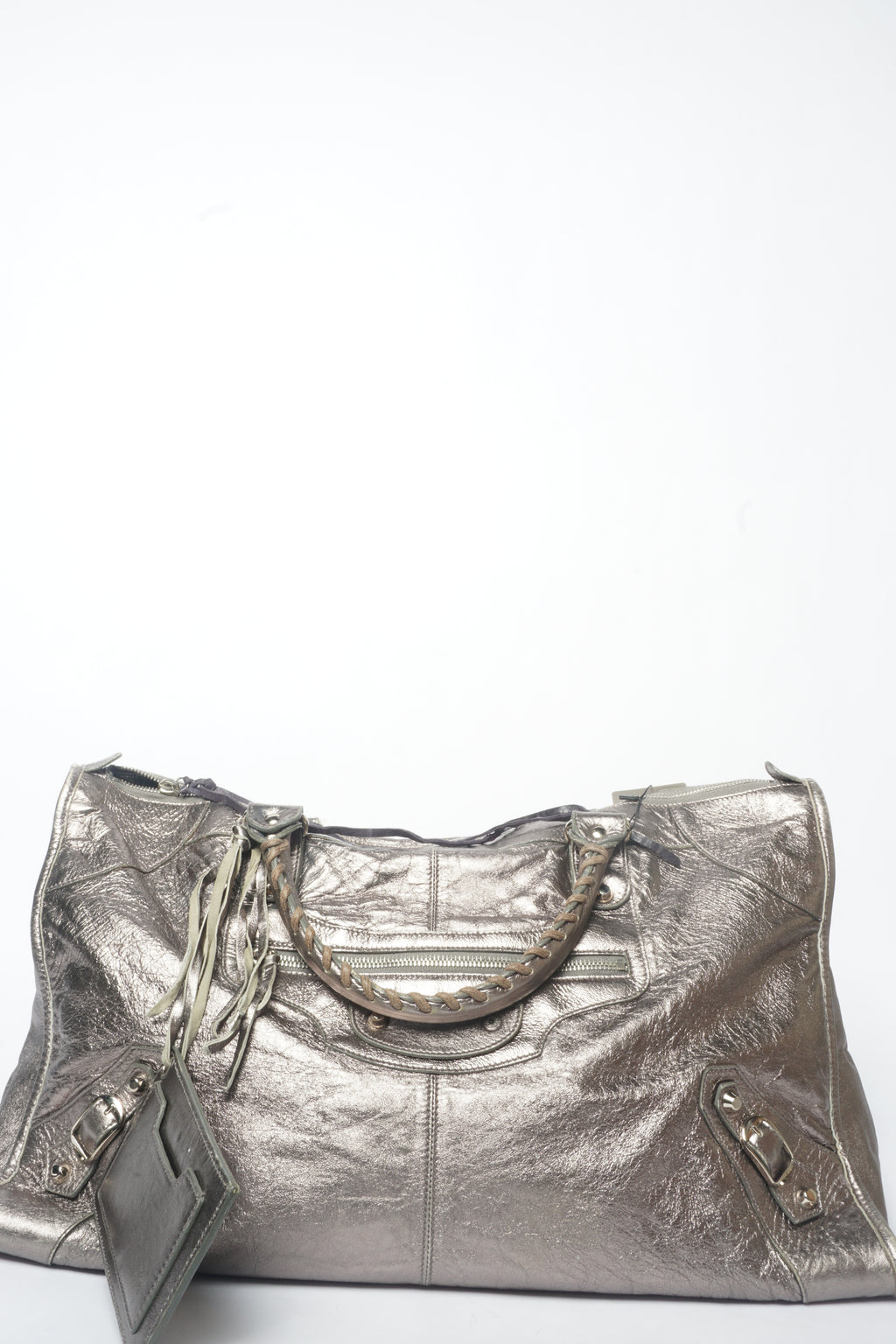 Balenciaga Metallic City Giant Weekender Bag